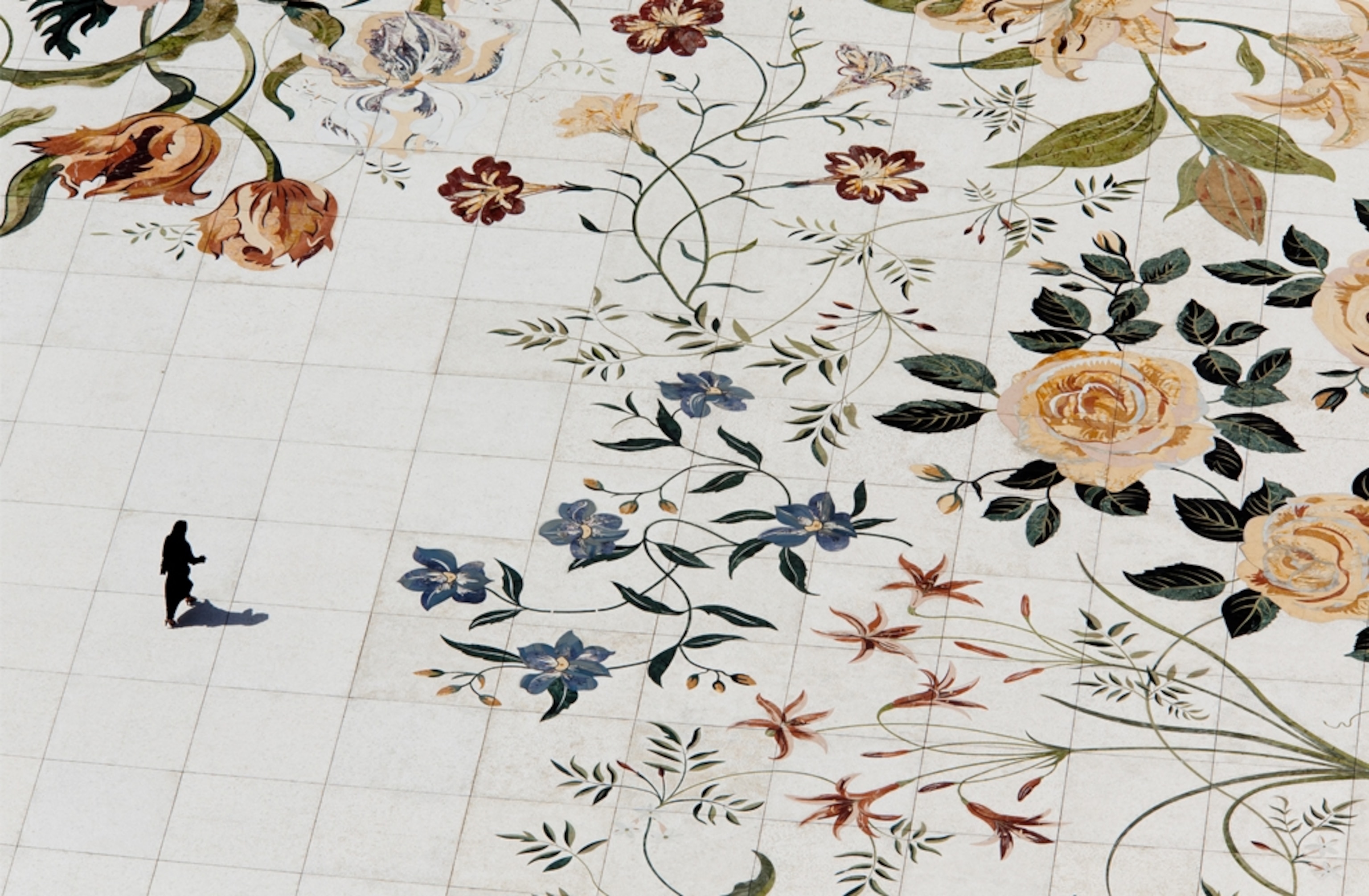 Inlaid marble at Sheikh Zayed Grand Mosque in Abu Dhabi