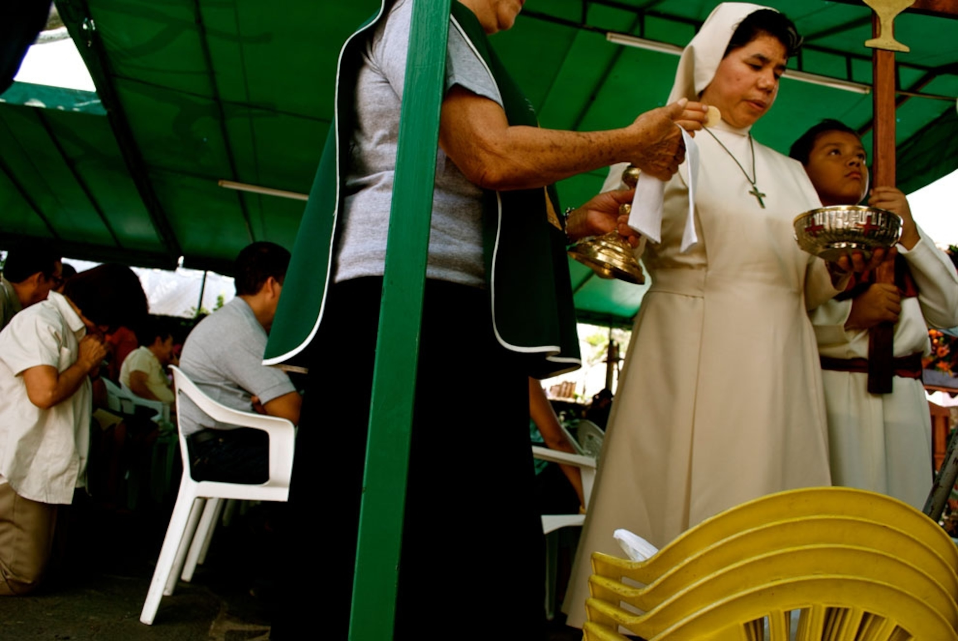 At church on Sunday in Cuernavaca, Mexico