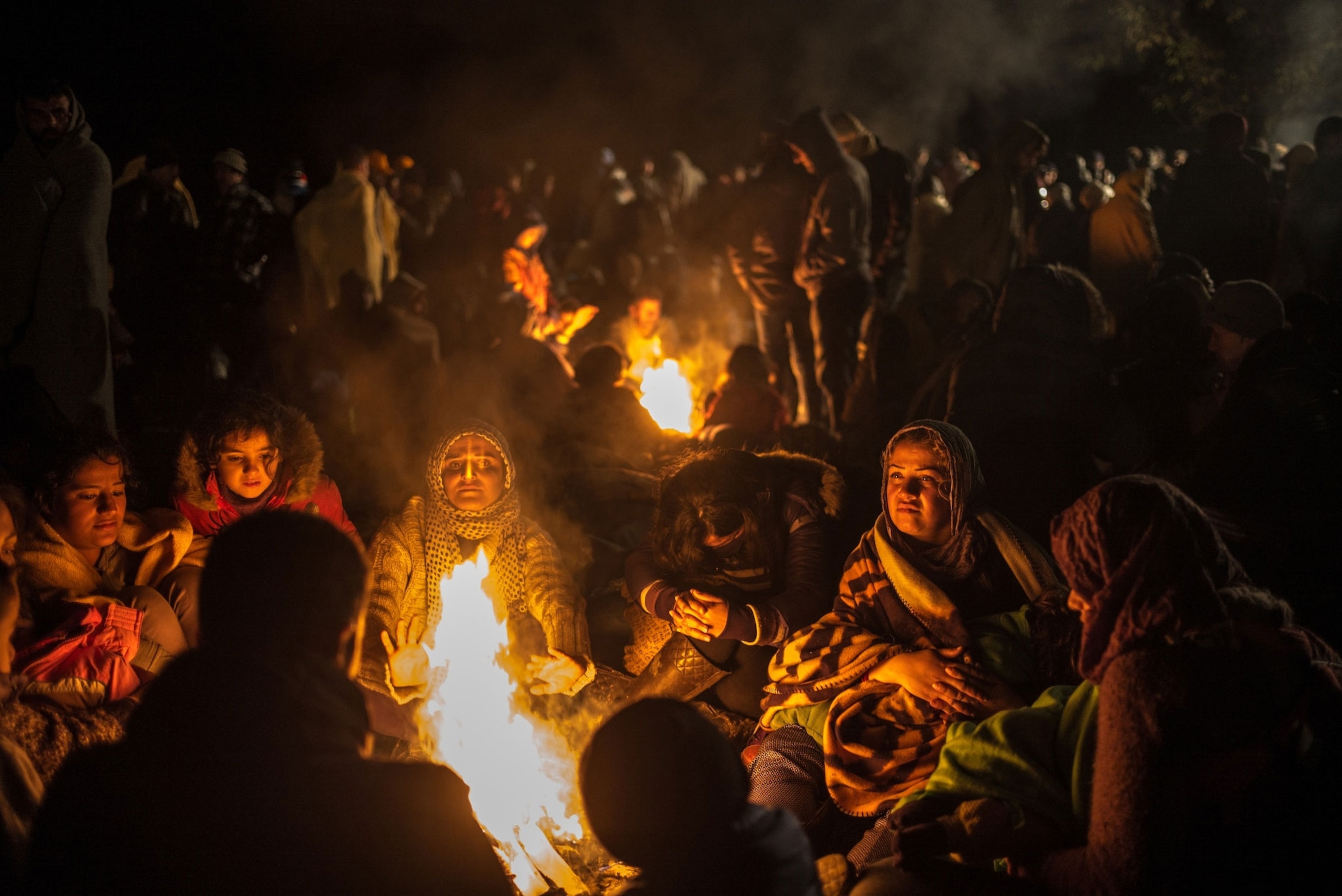 Picture from Ciril Jazbec's story on refugees