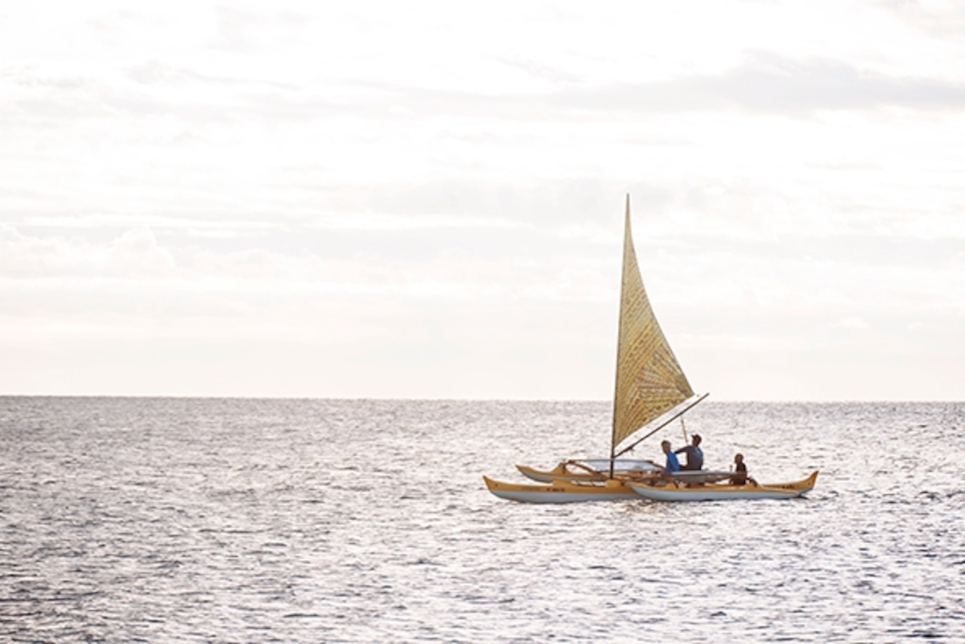 Sailing the Holopuni off the coast of Los Barilles, Mexico; Photograph by Max Lowe