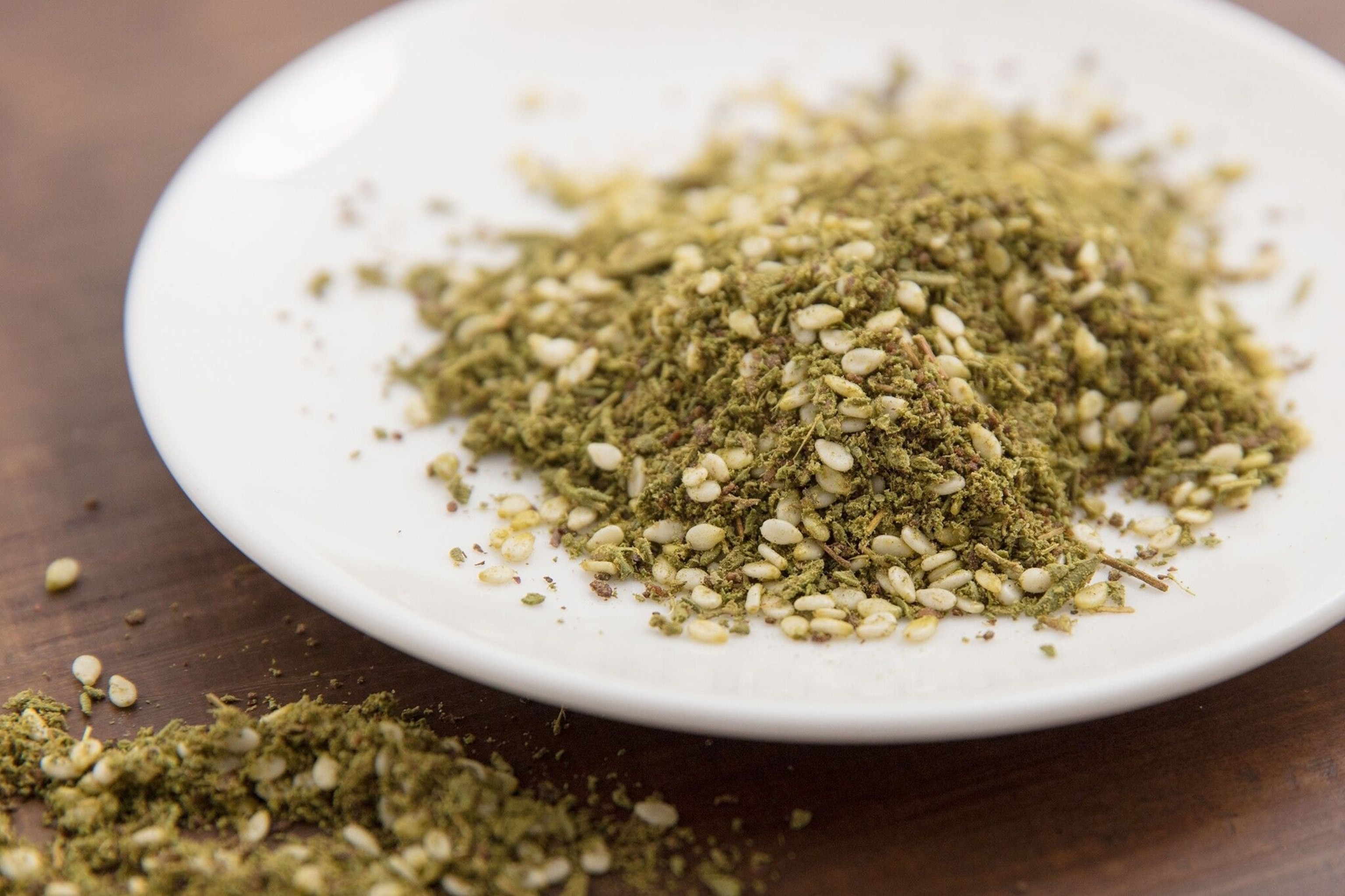 Za’atar is the name of both a wild herb (a variety of thyme) that grows throughout the Middle East, and an aromatic spice mix that incorporates it.