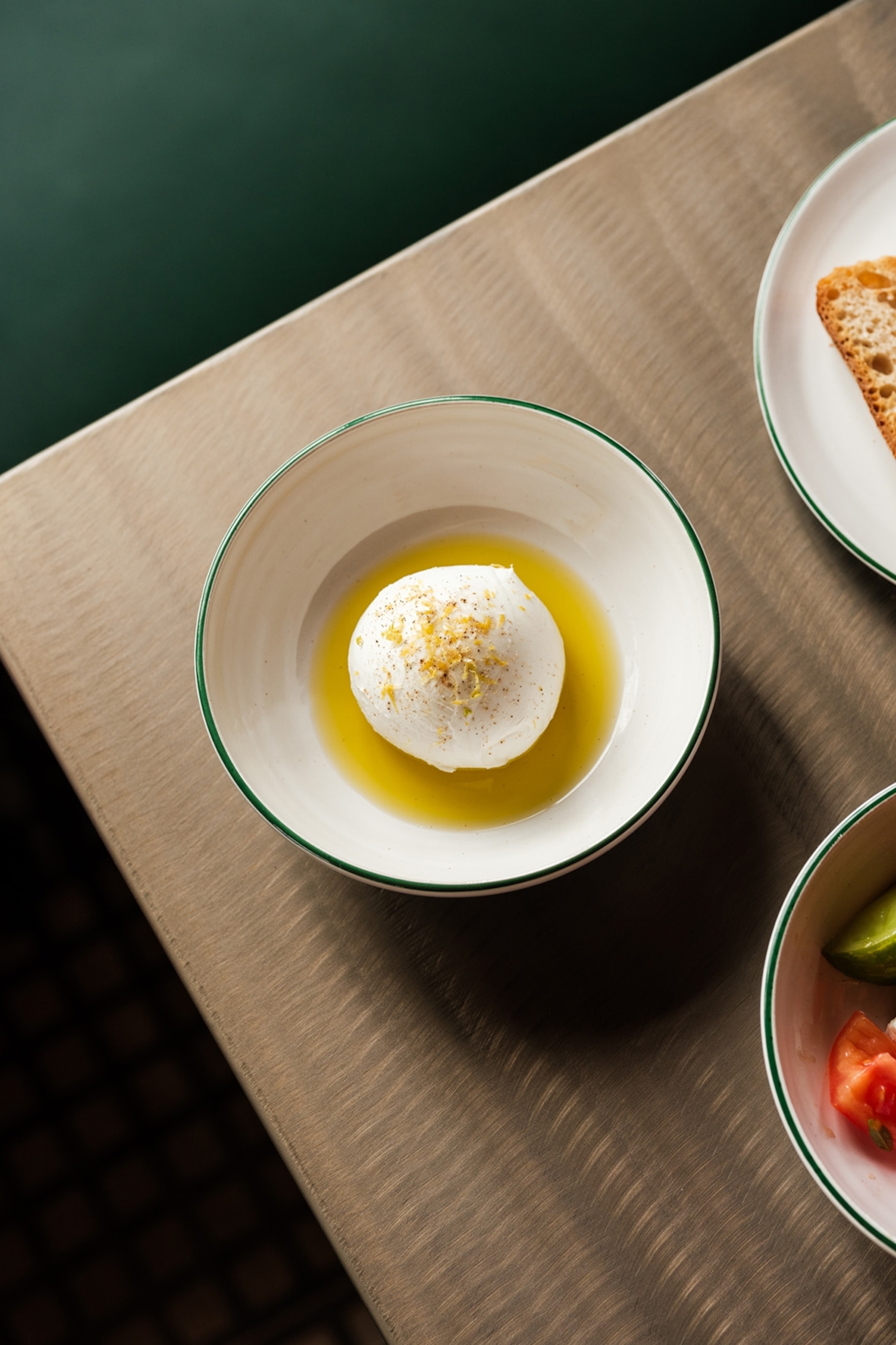 the mozzarella plate at the creamery in north somerset