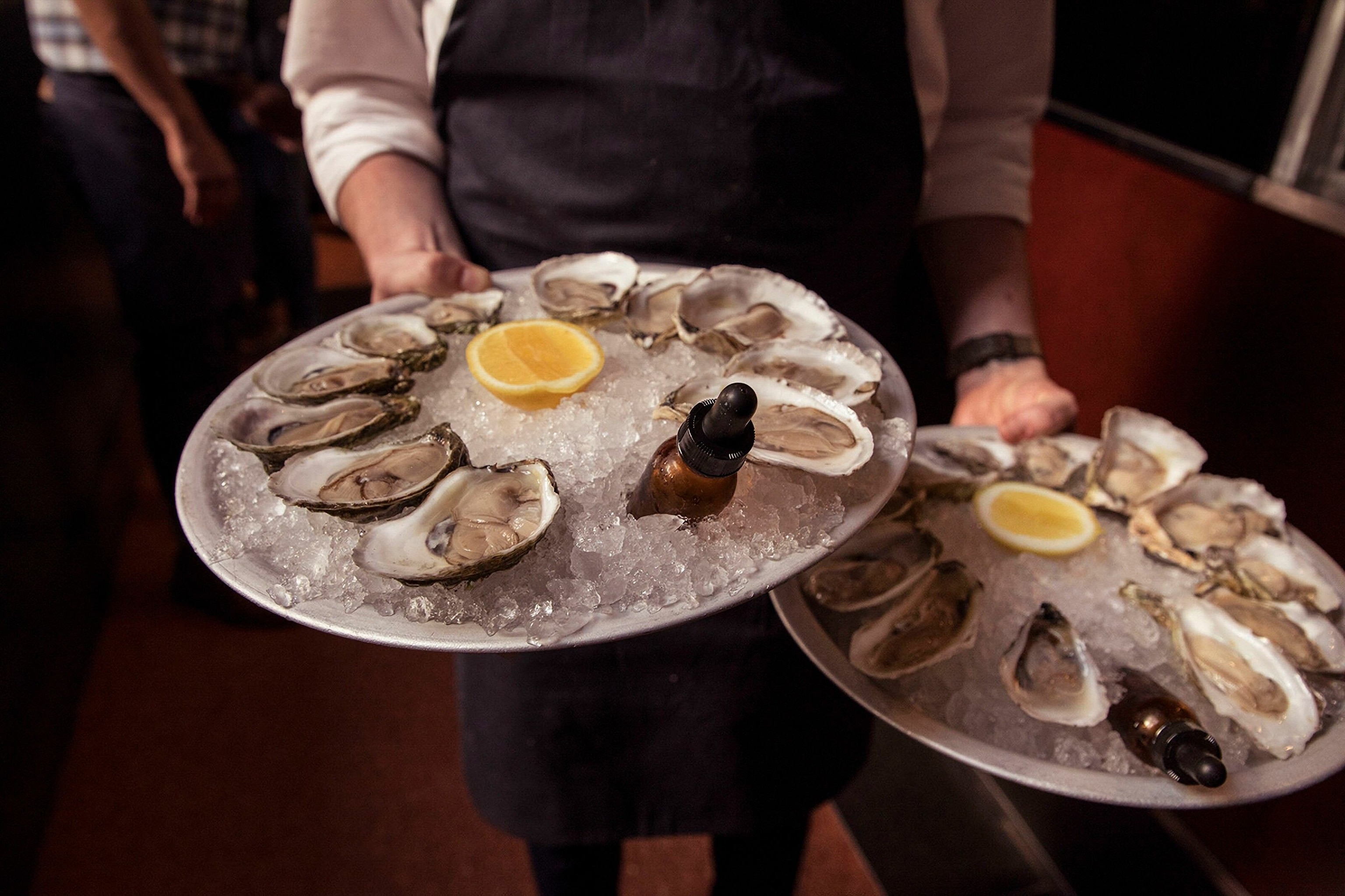 Oysters at The Grey restaurant, Savannah.