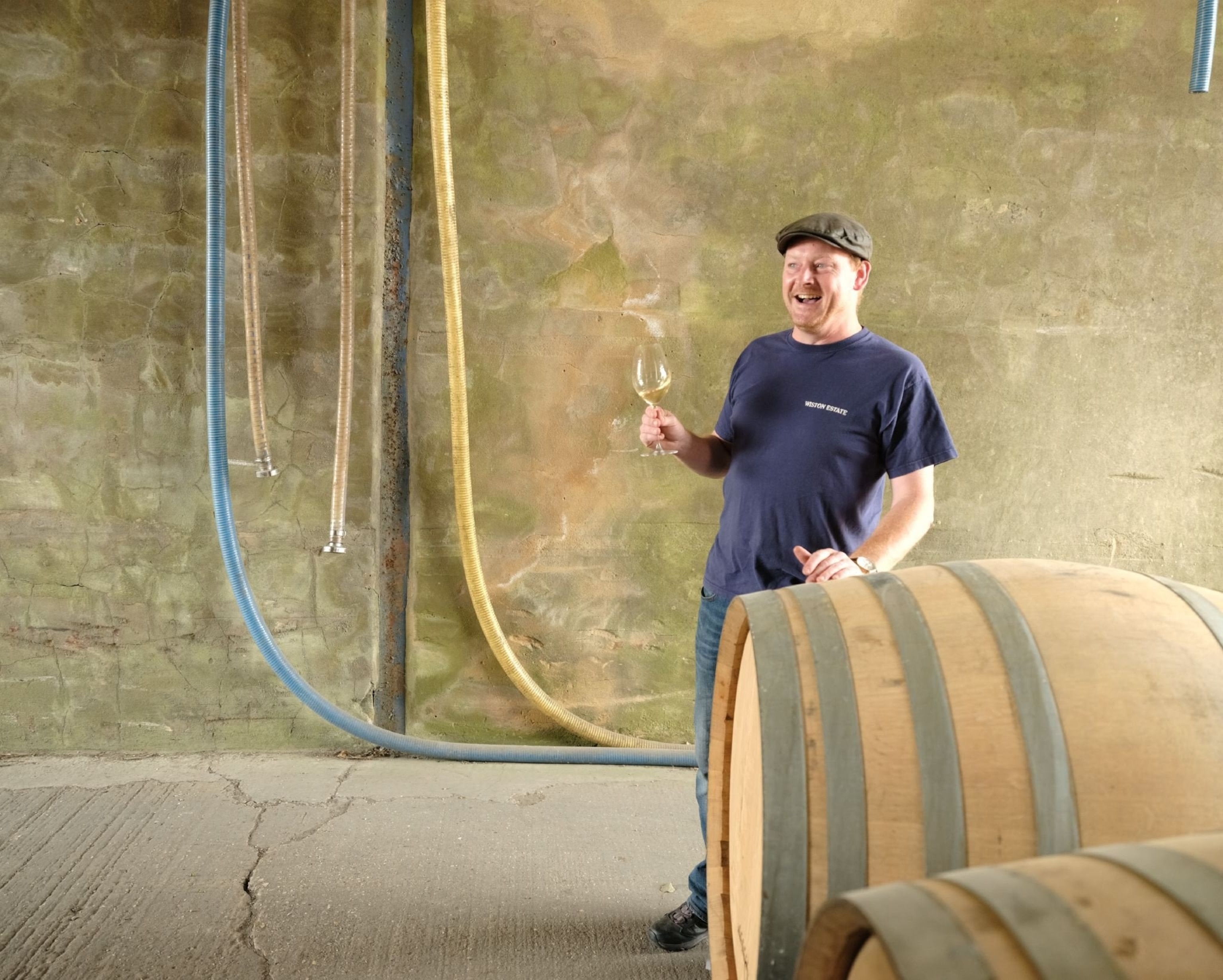 Dermot Sugrue, one of UK's most famous wine maker, at Wiston Estate, England