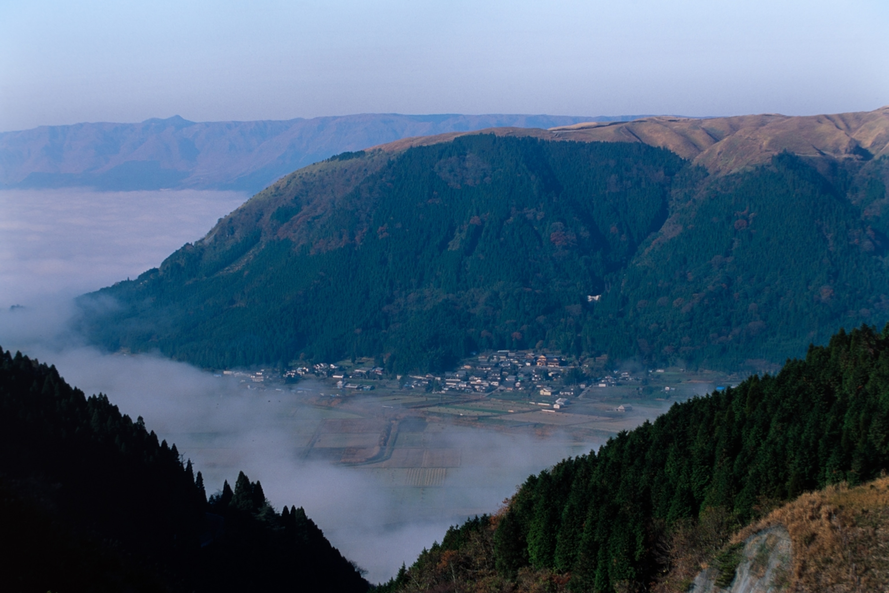 The summit at Aso National Park. Kumamoto, Japan 1992.