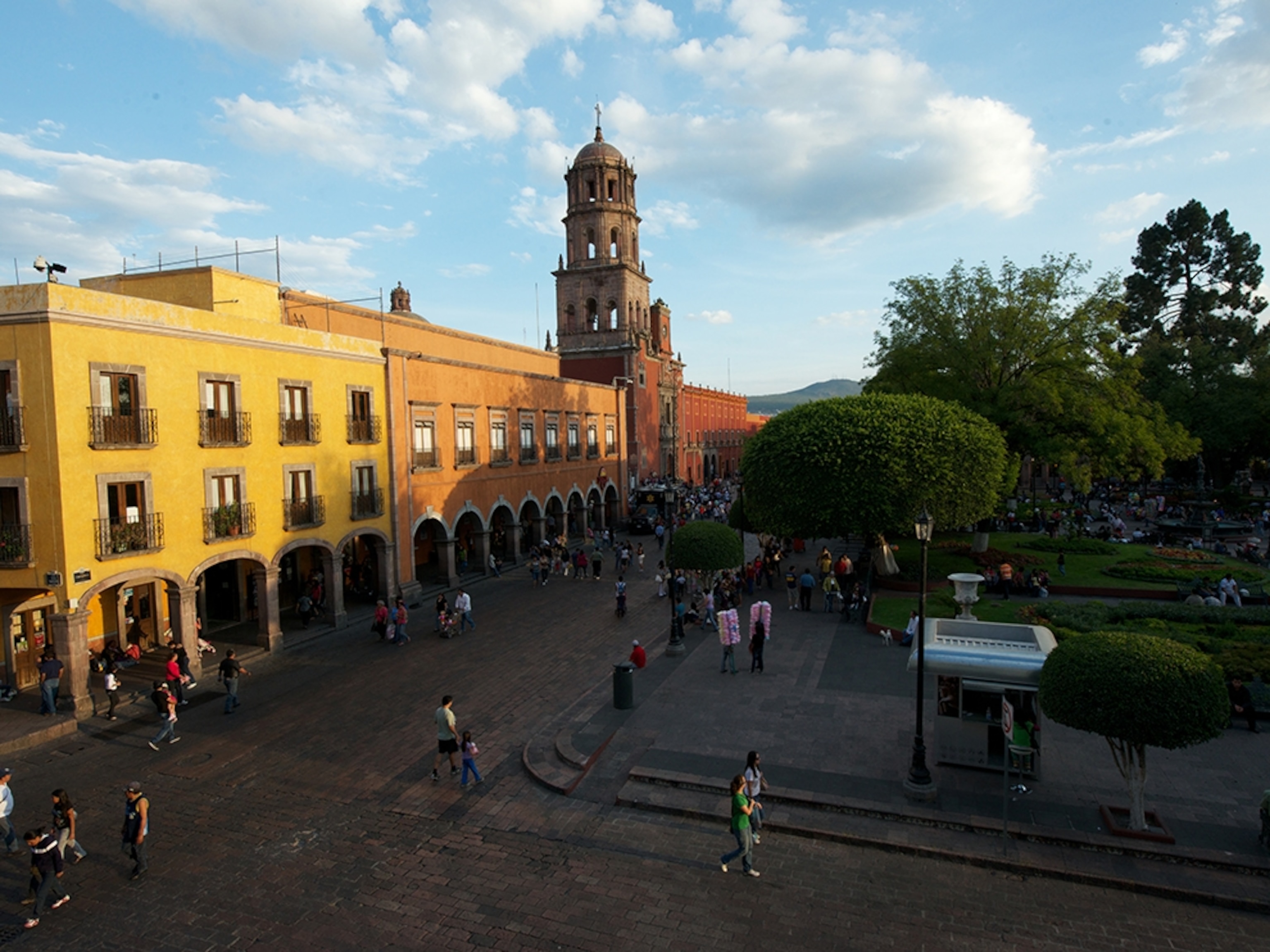 a Mexican town square