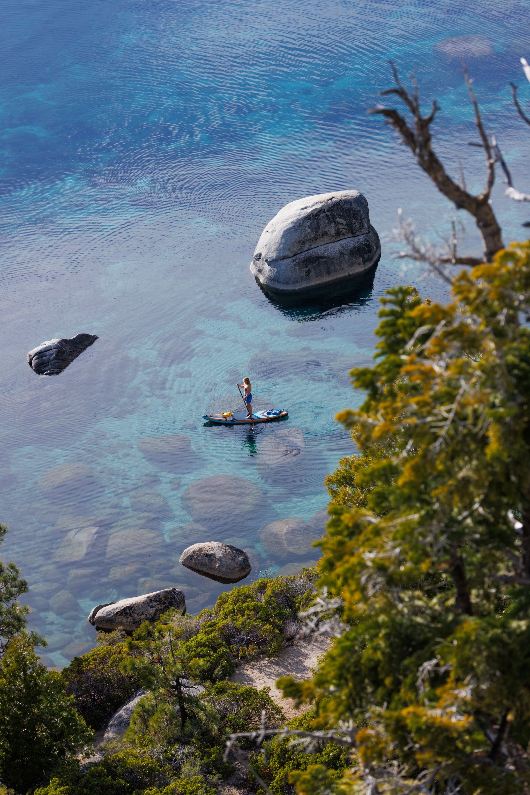 Lake Tahoe paddleboarder