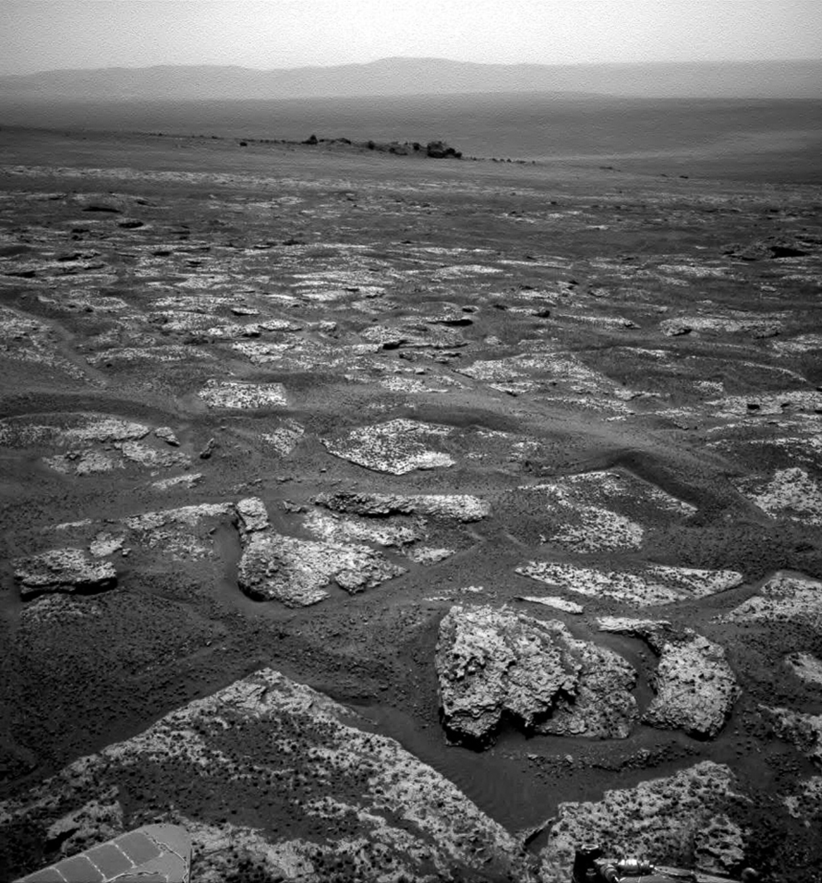 Mars picture: The rover Opportunity's view as it approached Endeavour crater