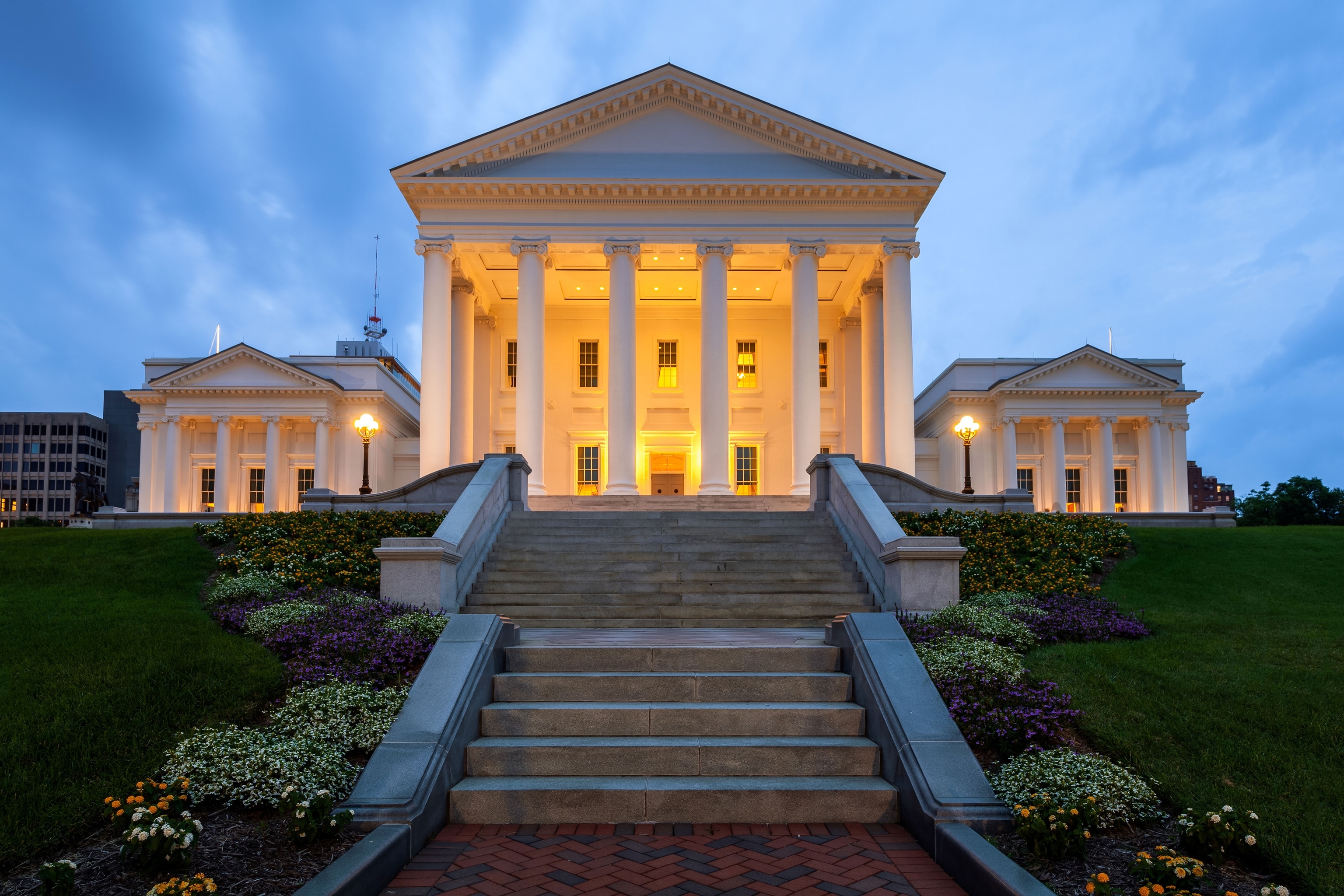 the Virginia State Capitol Building, Richmond, Virginia