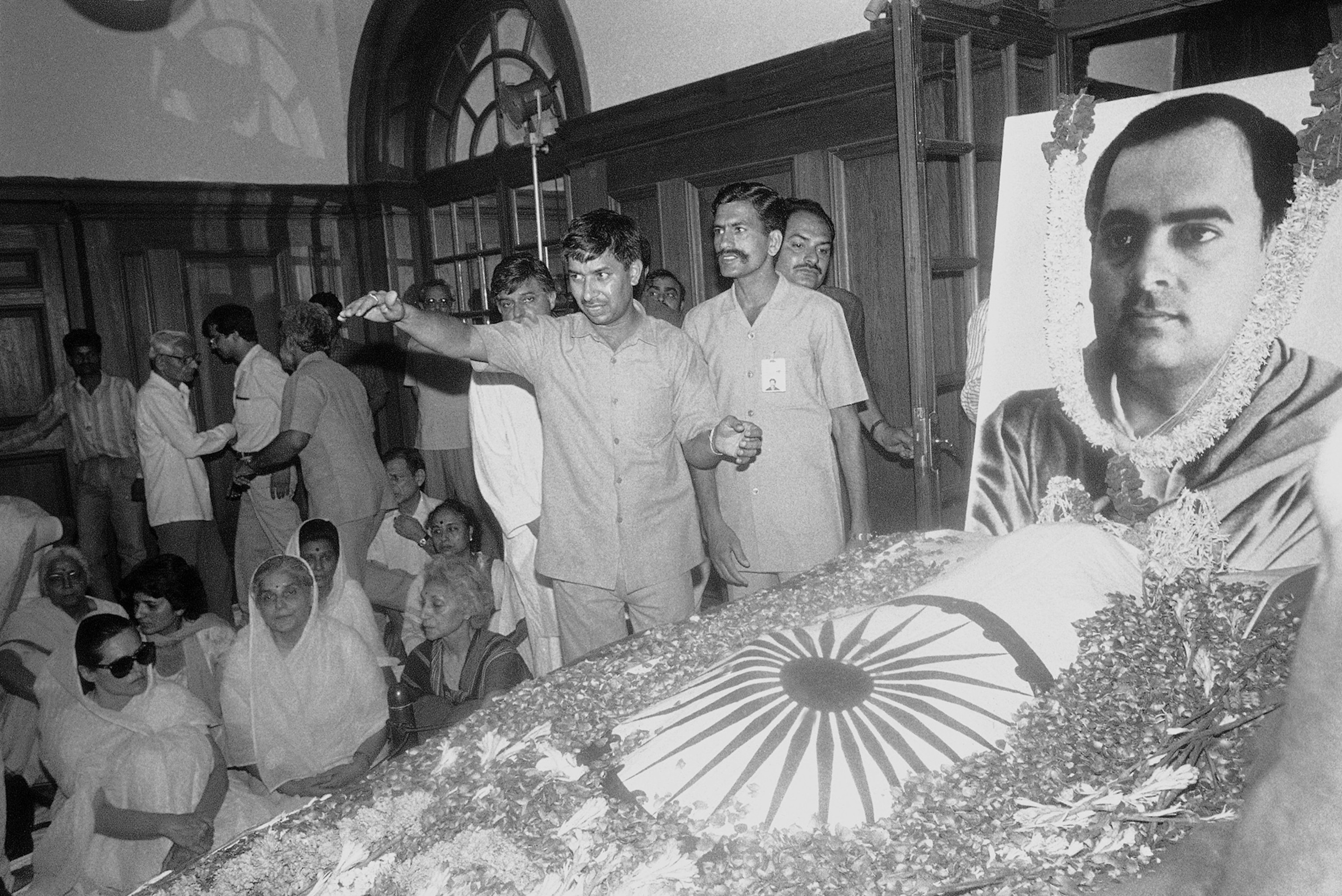 India’s ruling Congress Party supporters shout slogans during a protest against Tamil Nadu State Chief Minister Jayaram Jayalalitha, in Kolkata, India, Saturday, Feb. 22, 2014.