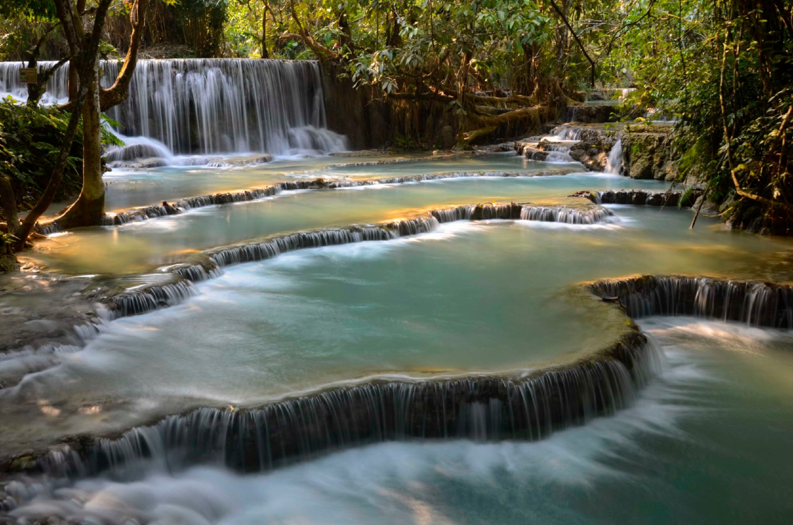 waterfalls near Luang Prabang in Laos
