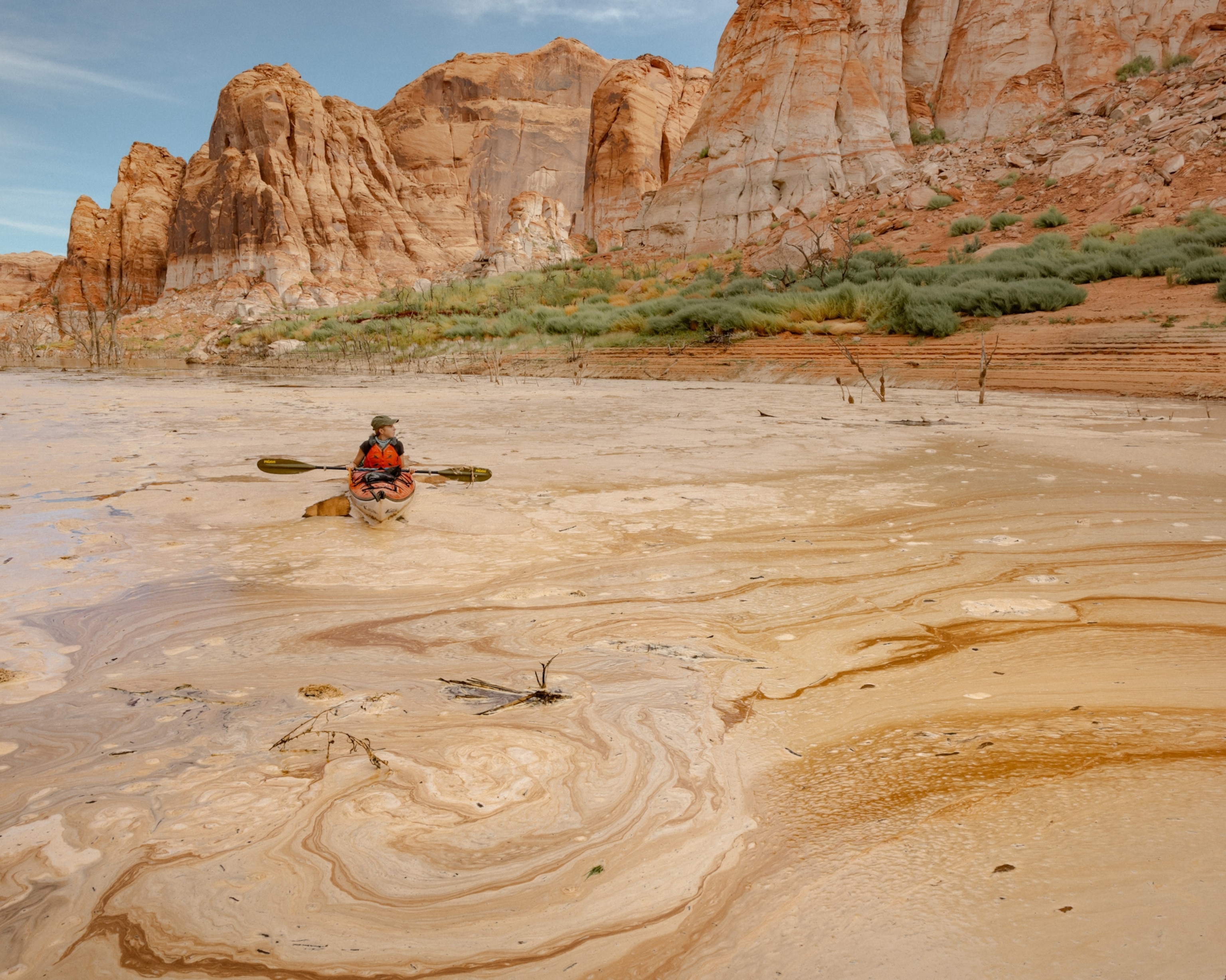 Kayaking near Glen Canyon