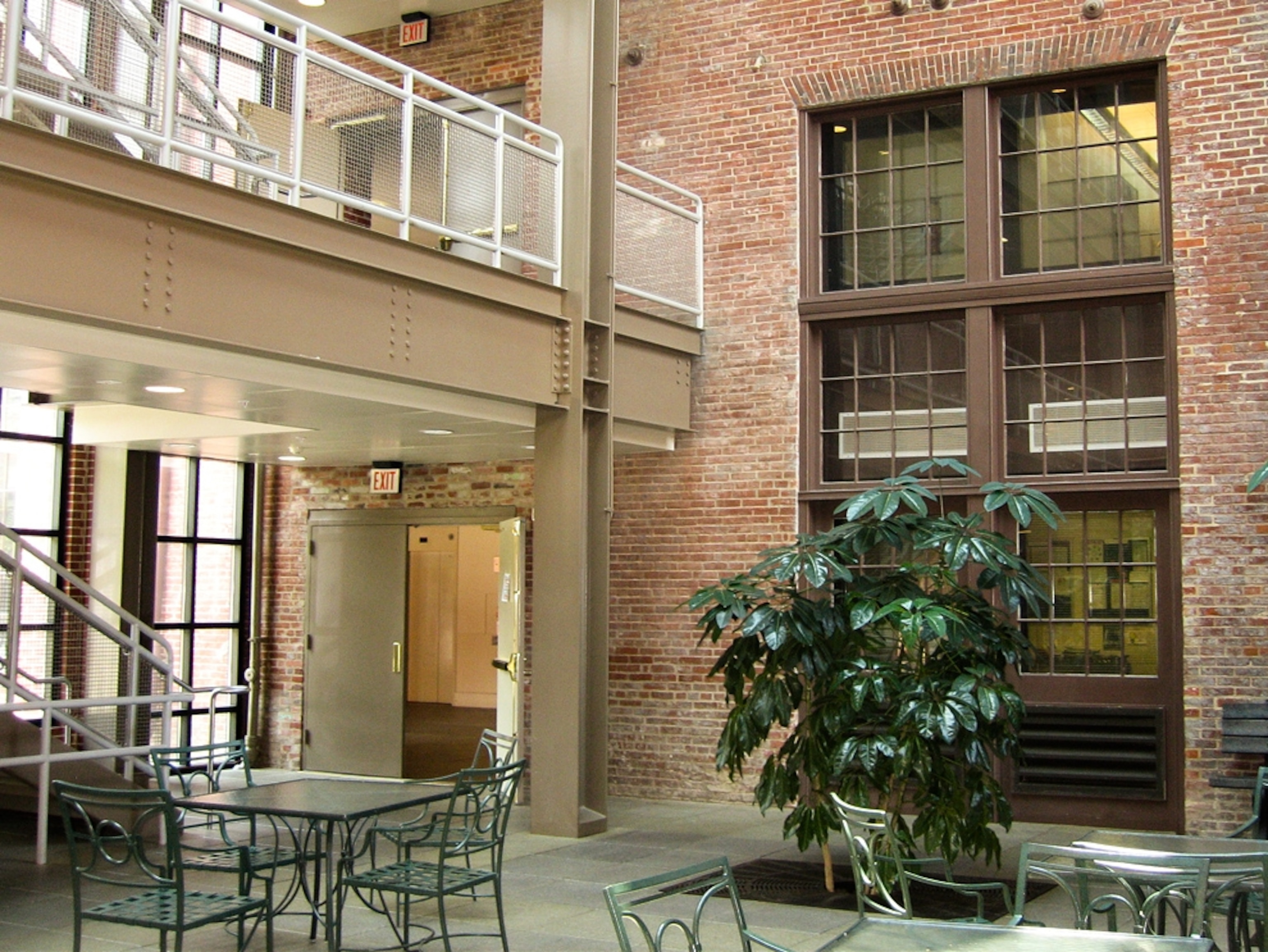 The windows at the Naval Facilities Engineering Command in the Washington Navy Yard.