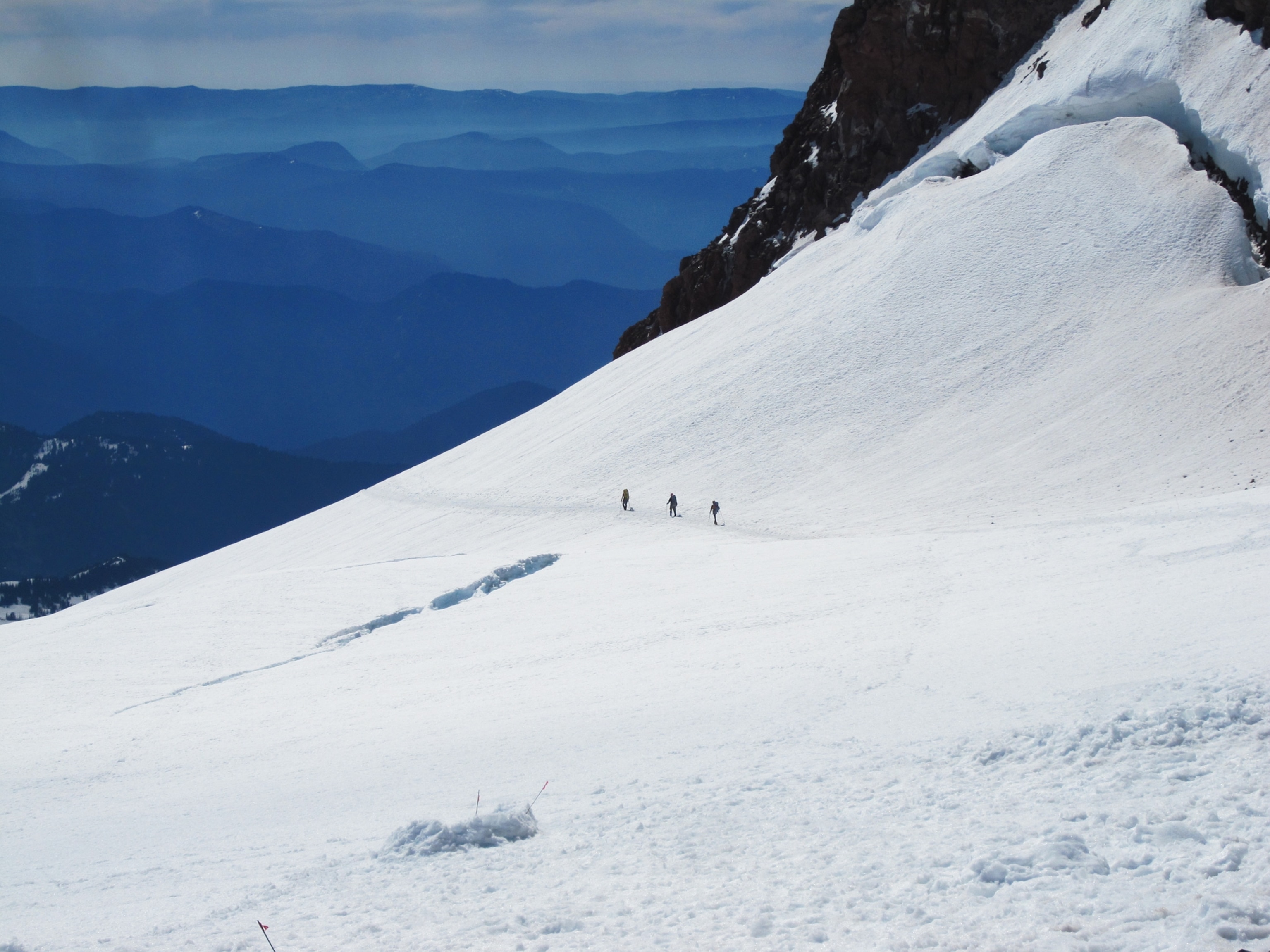 climbers on Mount Rainier.