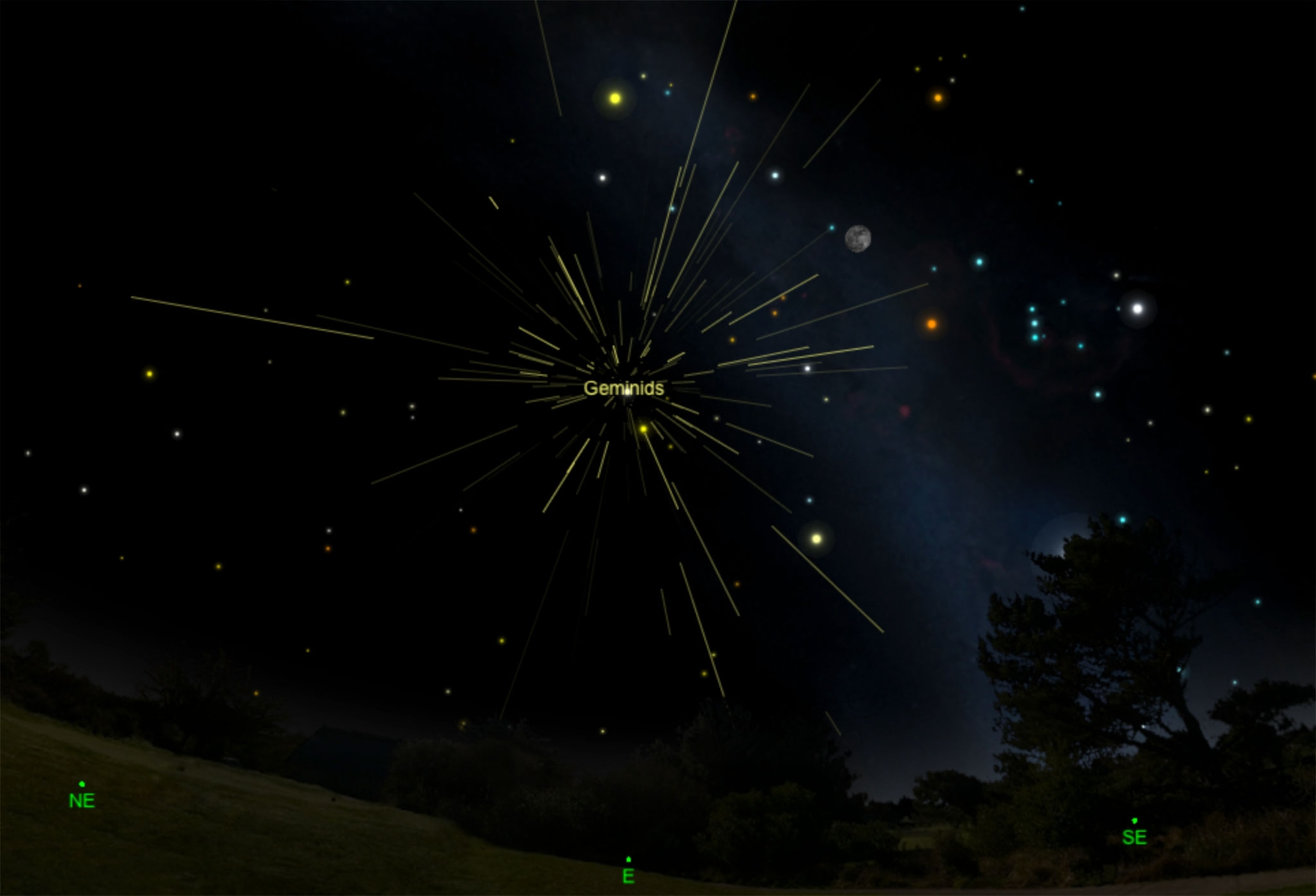 the Geminids meteor shower