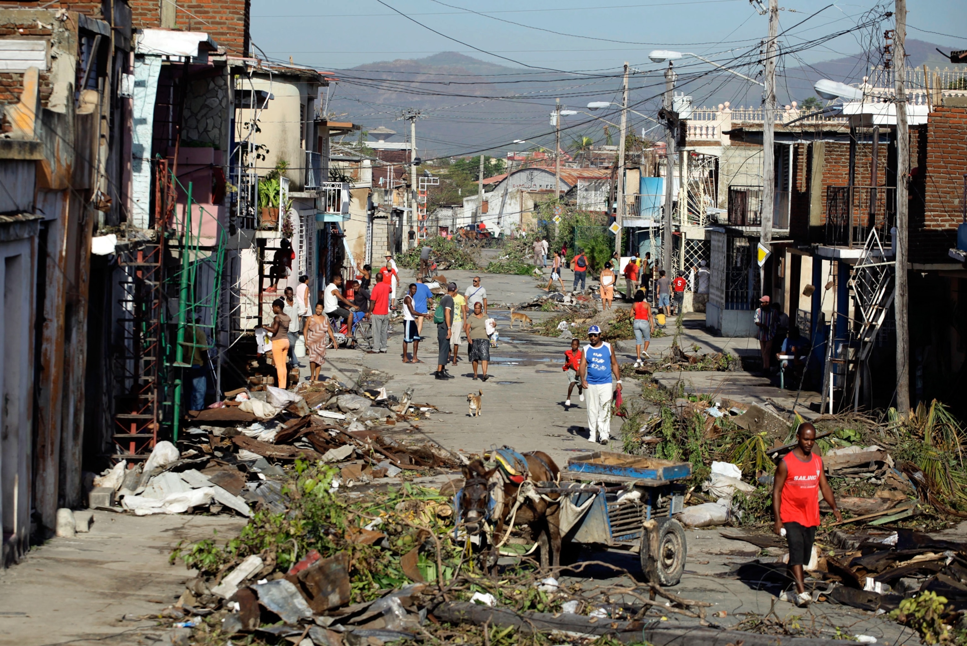 Santiago de Cuba after Hurricane Sandy