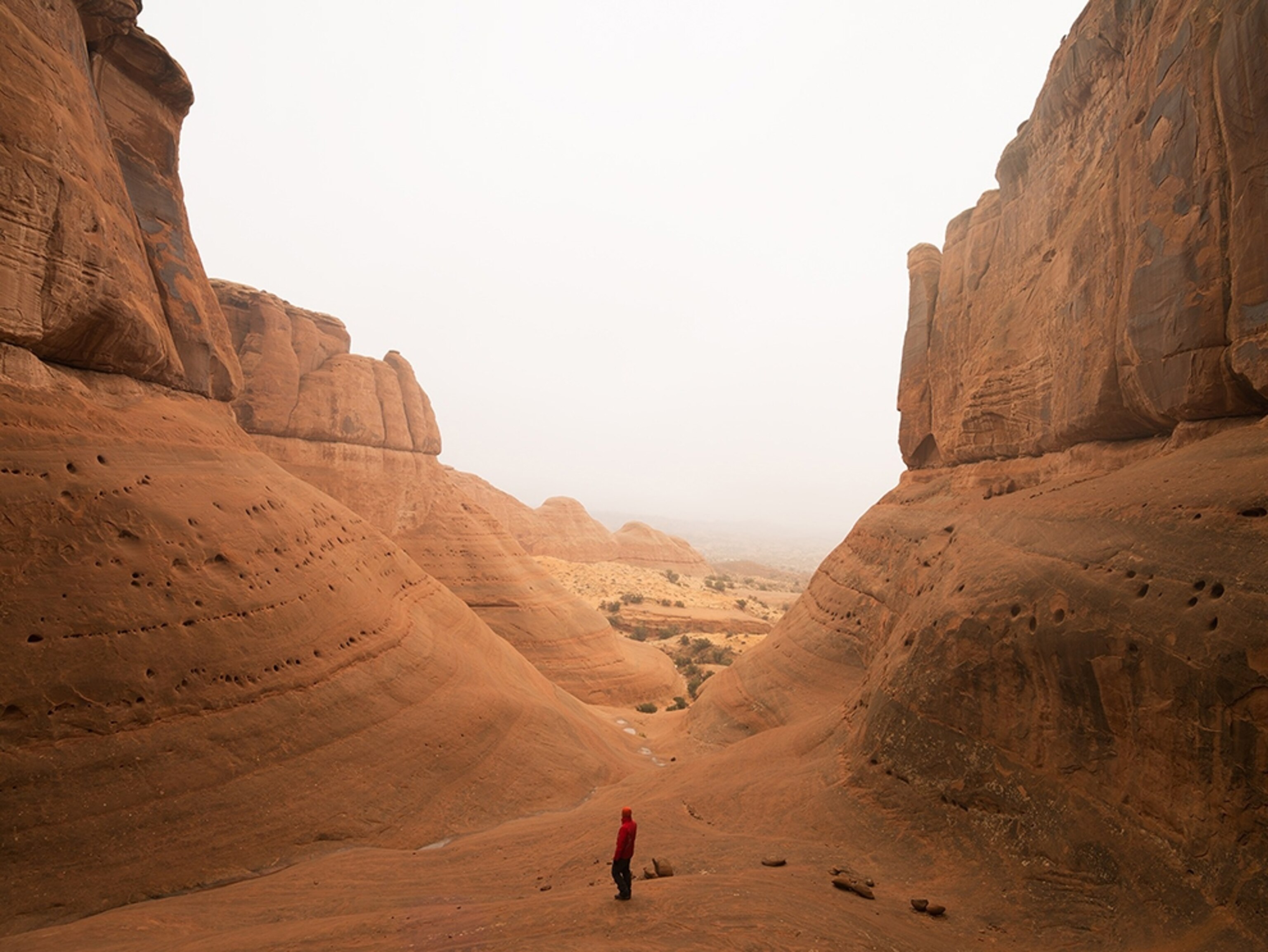 a man in a canyon in Utah