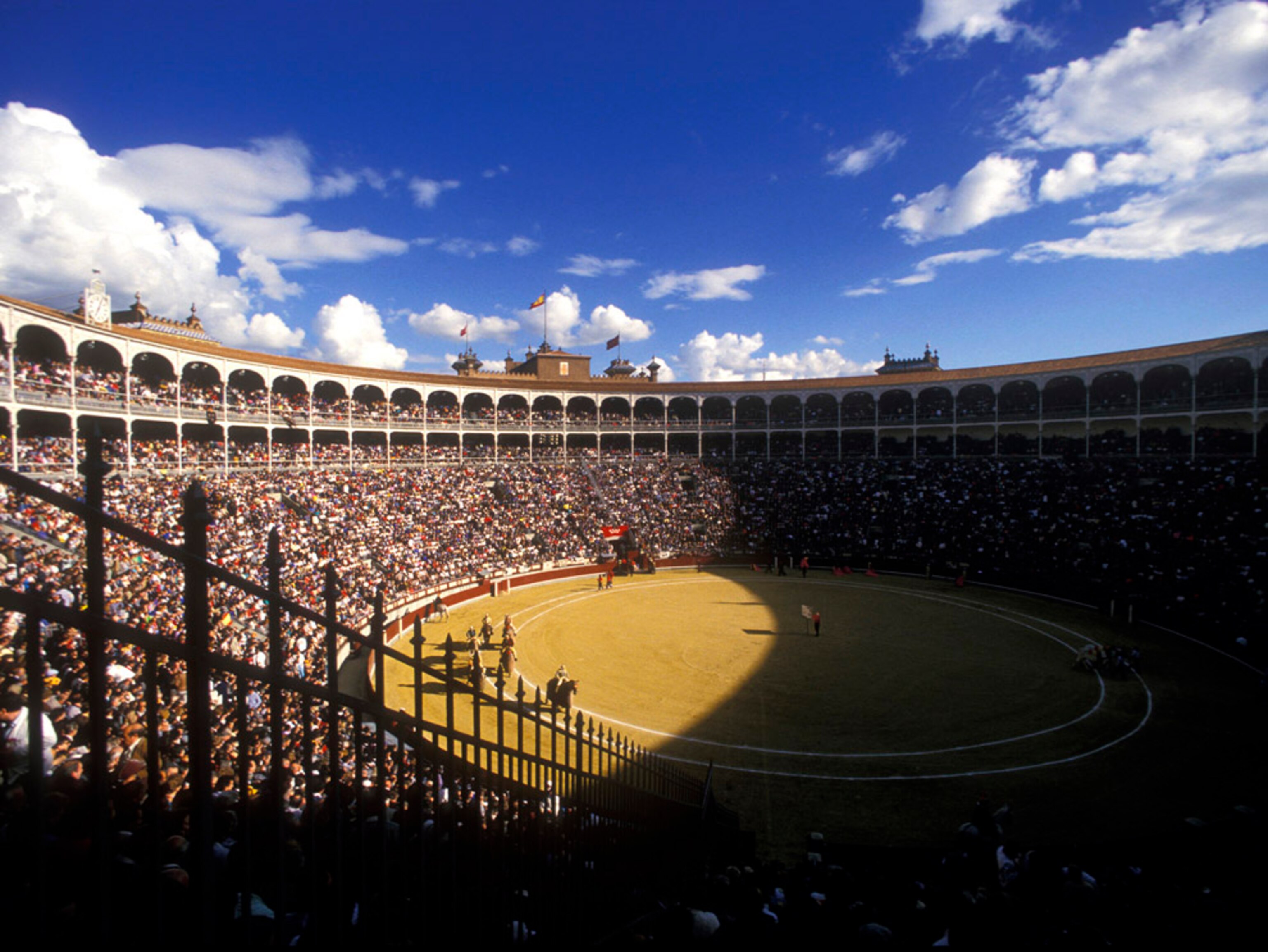 Wideangle view of Plaza de Toros de las Ventas