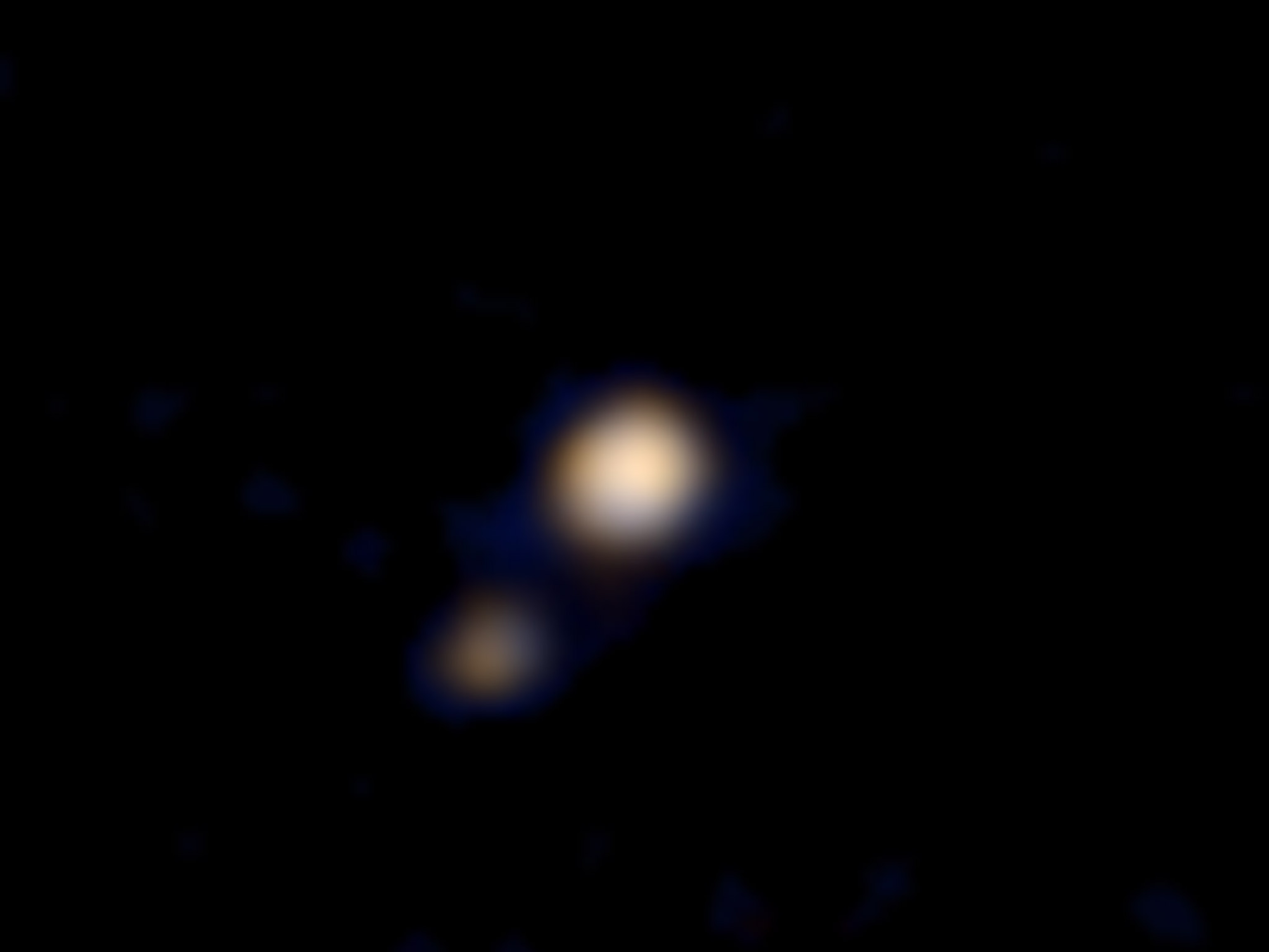 Pluto and its moon, Charon