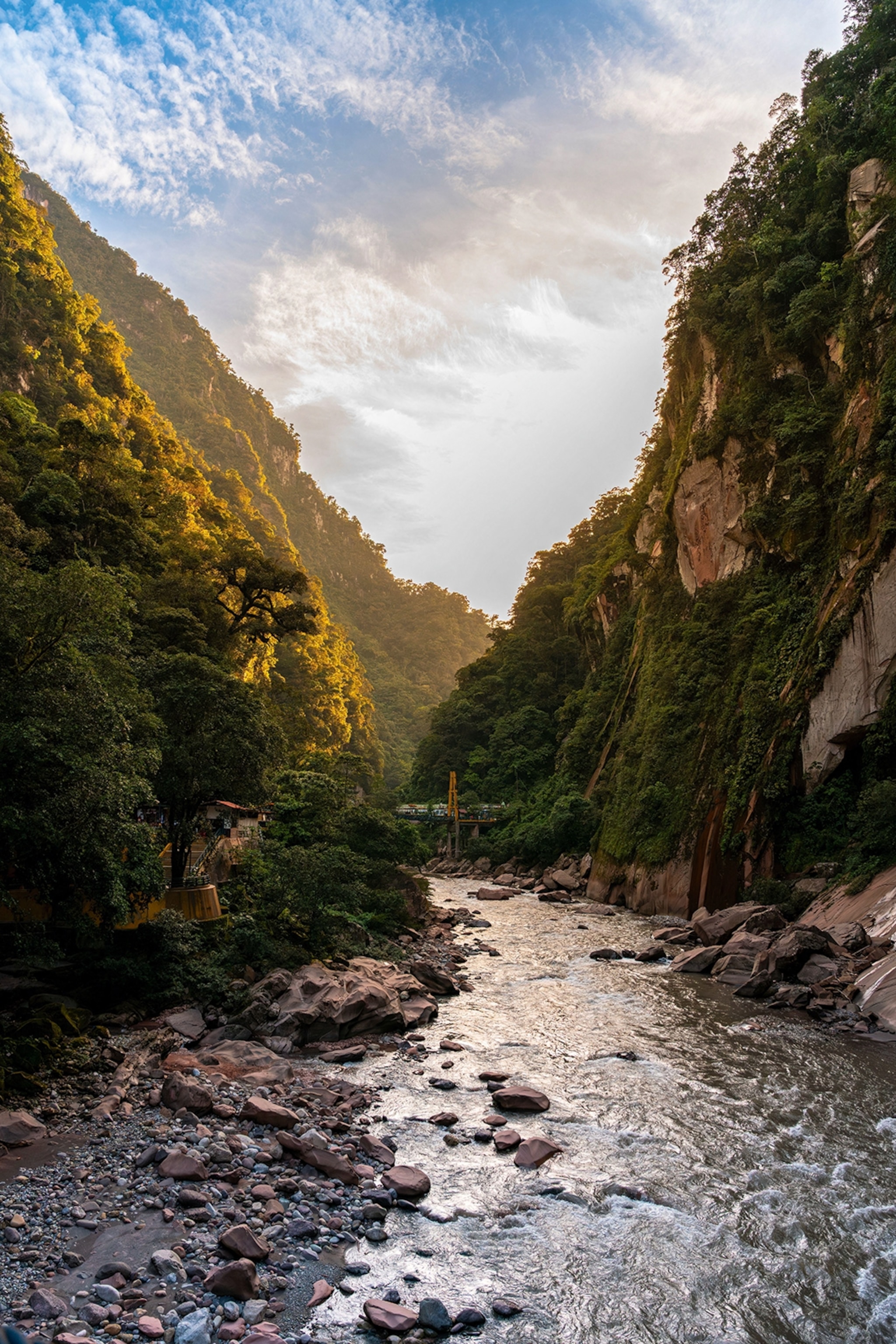 A river valley in the Amazon rainforest.