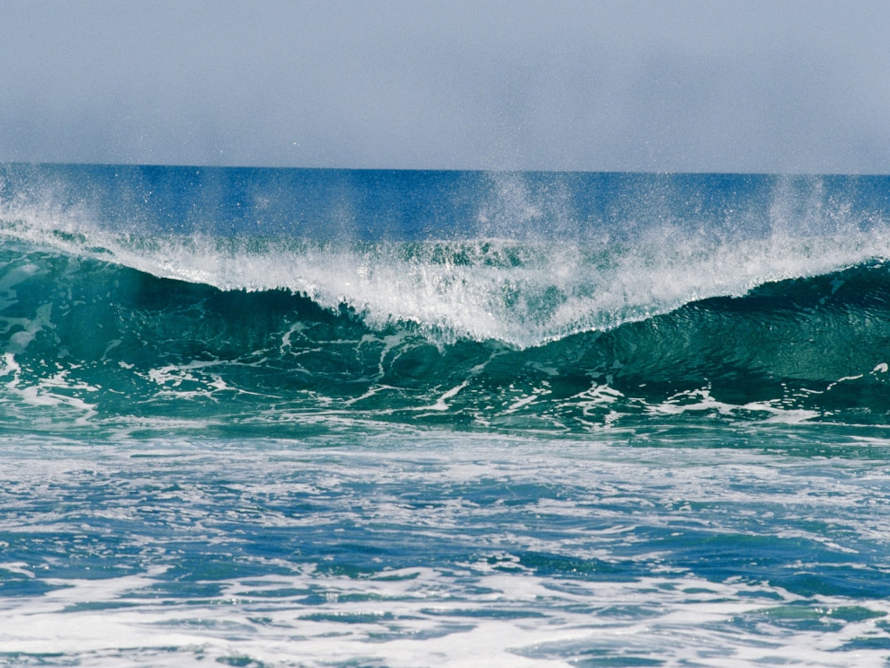 Surf crashes on Kalbarri seashore, Australia