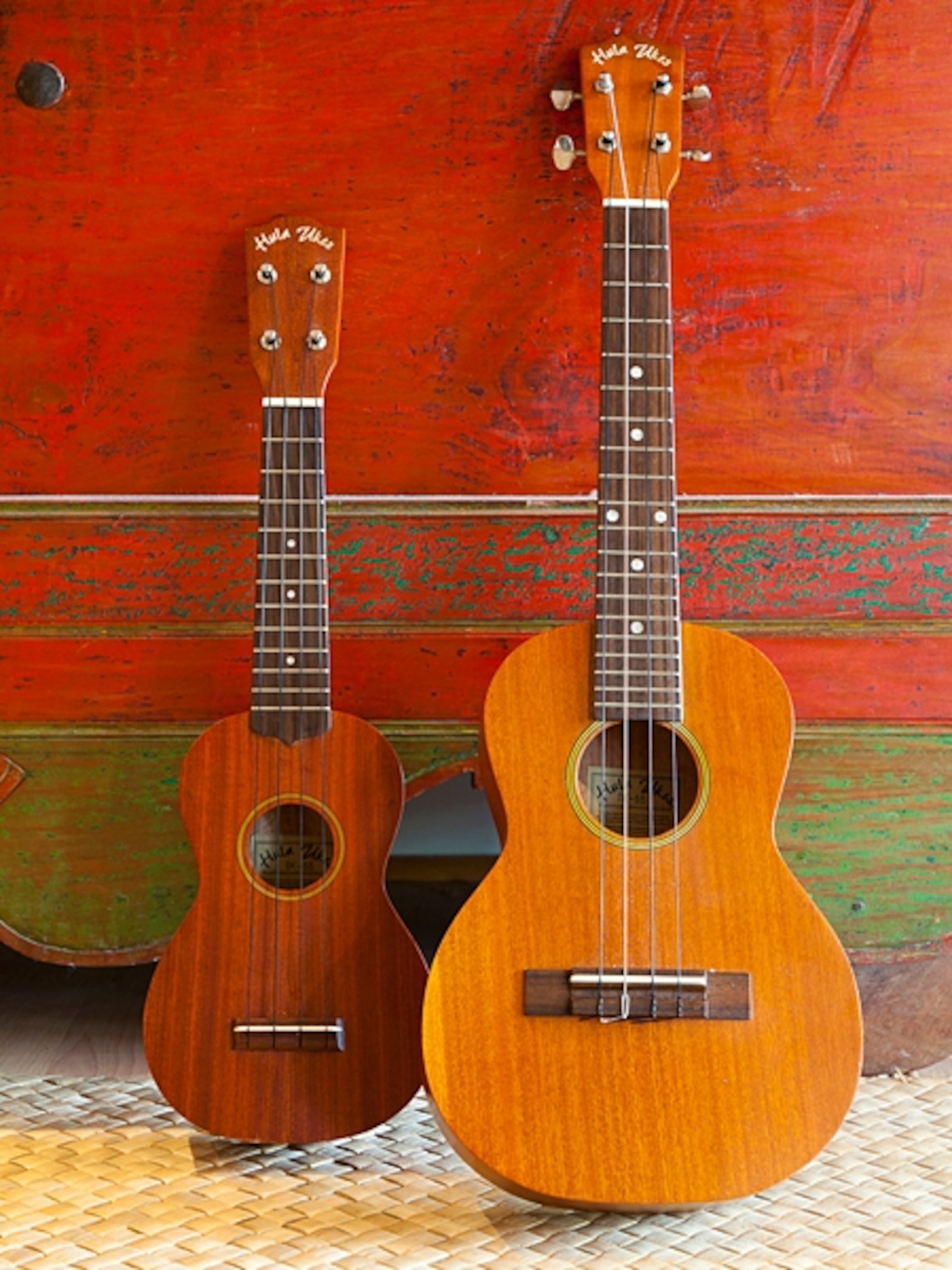 tenor and soprano uke at Travassa Hotel in Hana, Maui