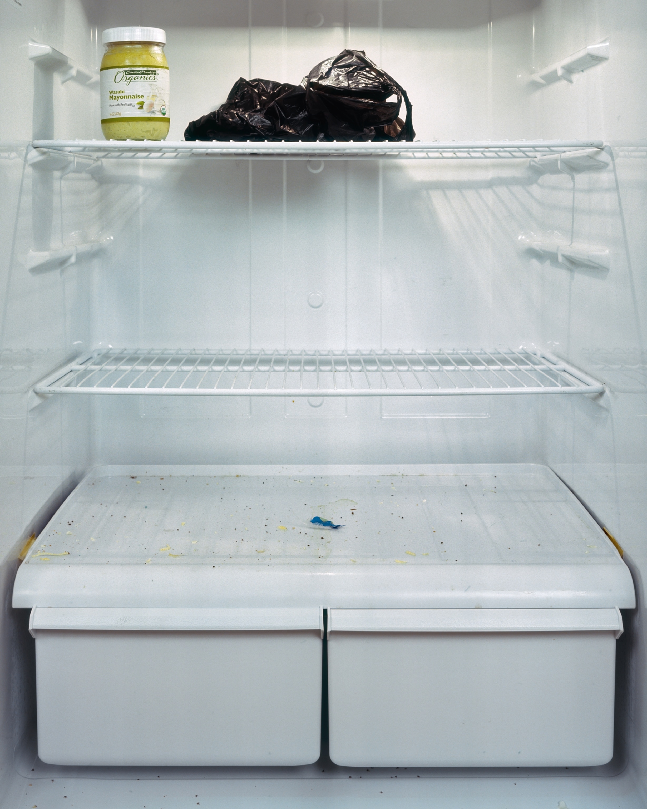 a street advertiser's refrigerator