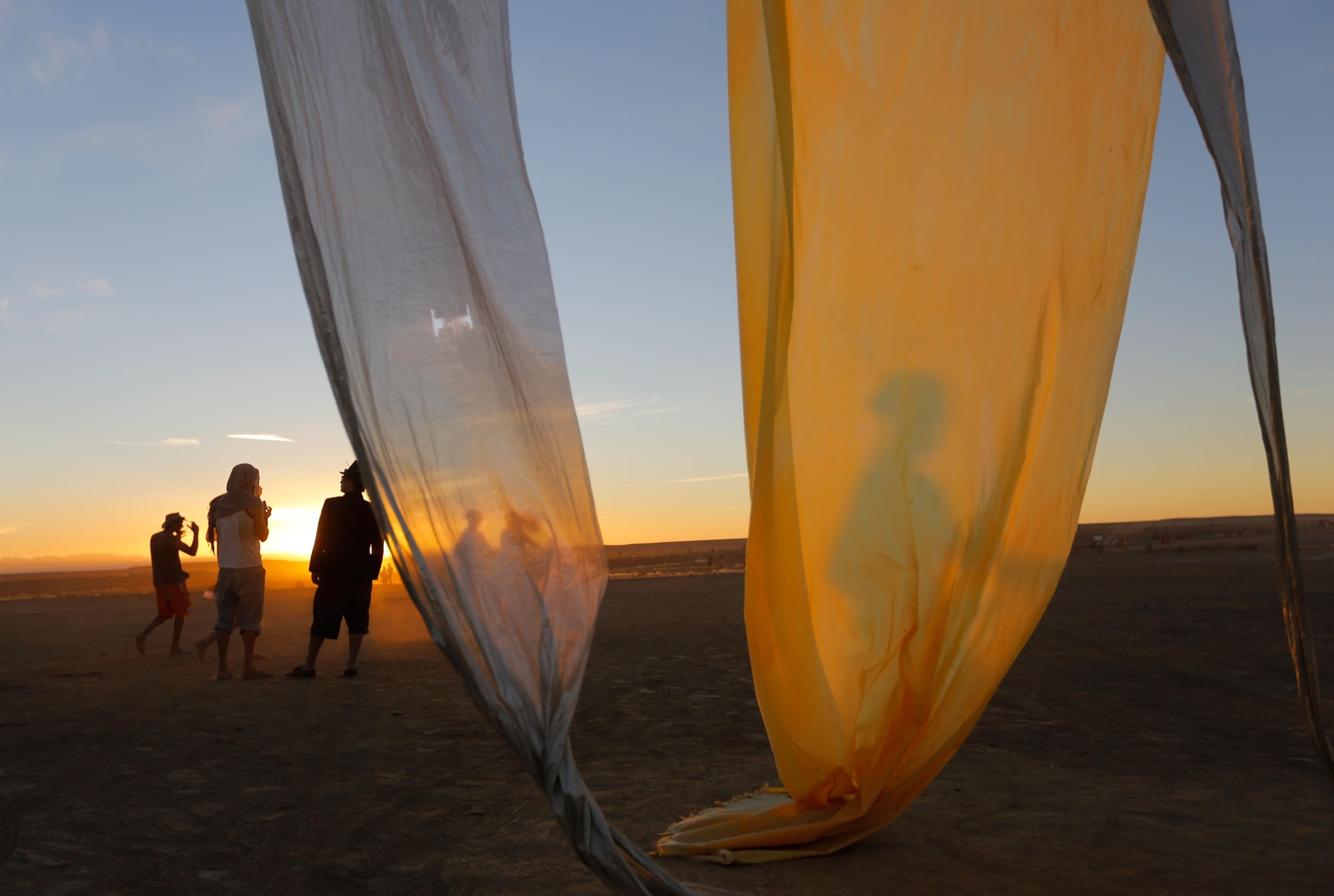 a sunset in South Africa at AfrikaBurn
