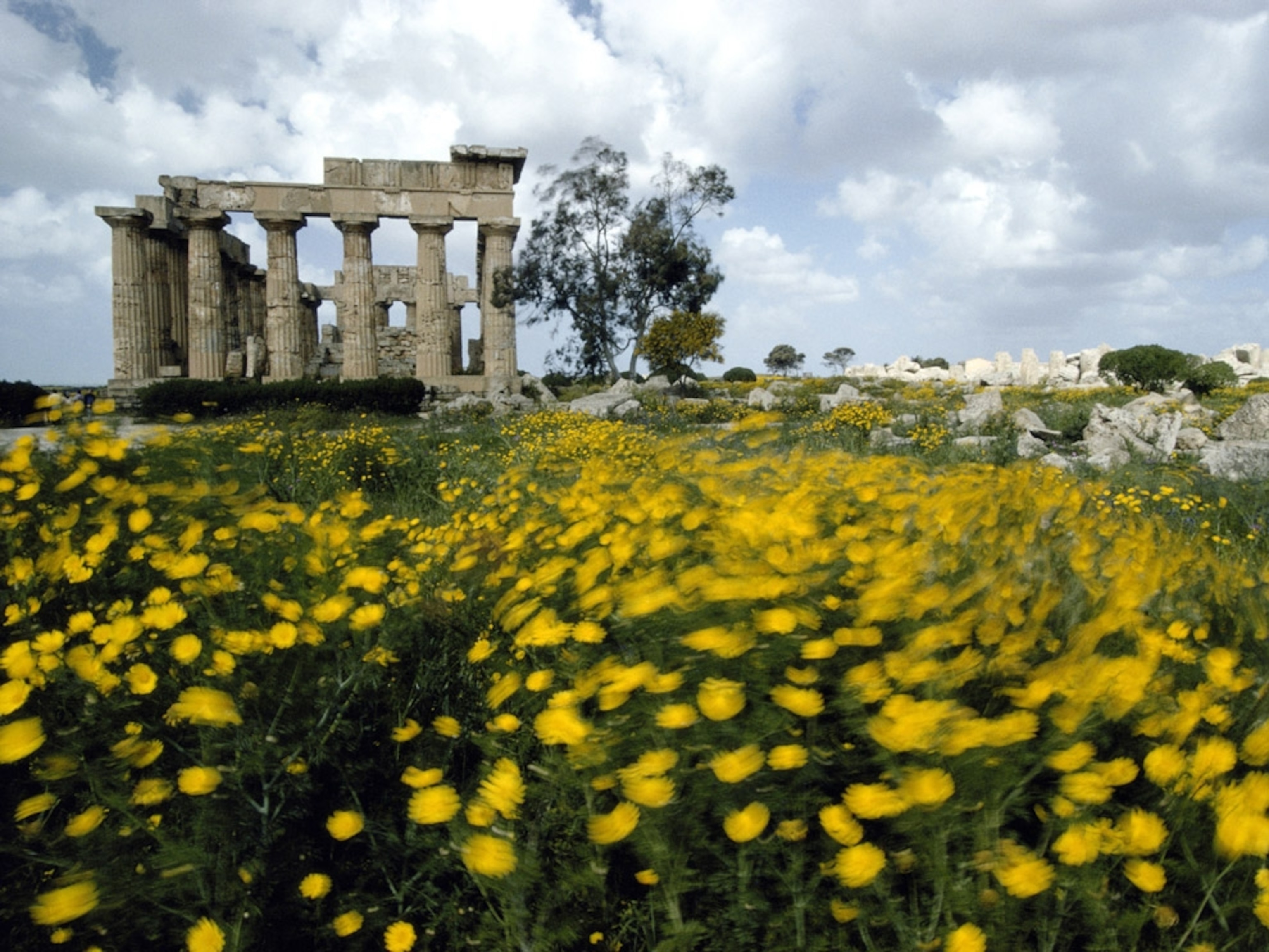 The ruins of the Greek Temple of Hera