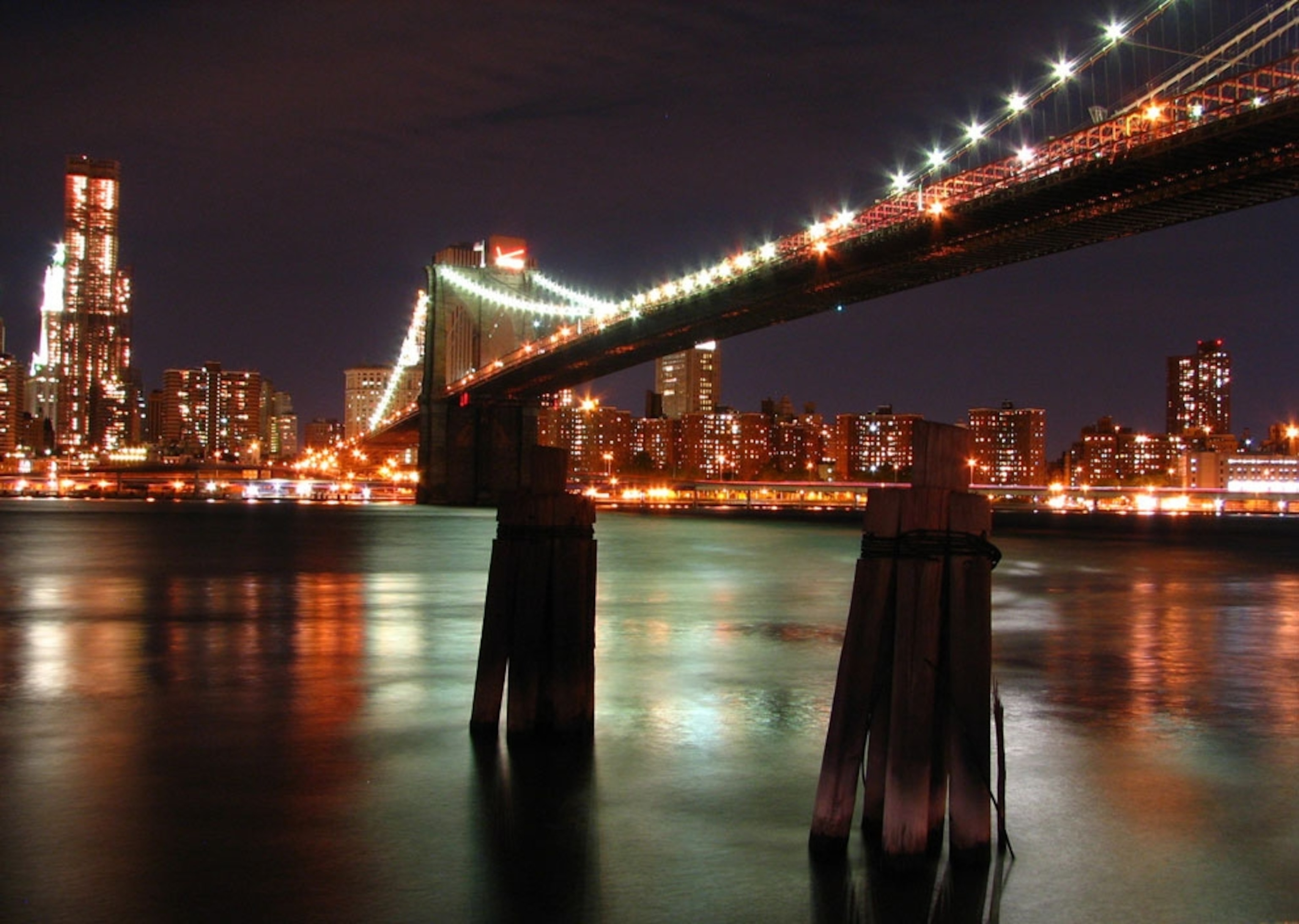 Brooklyn Bridge at night