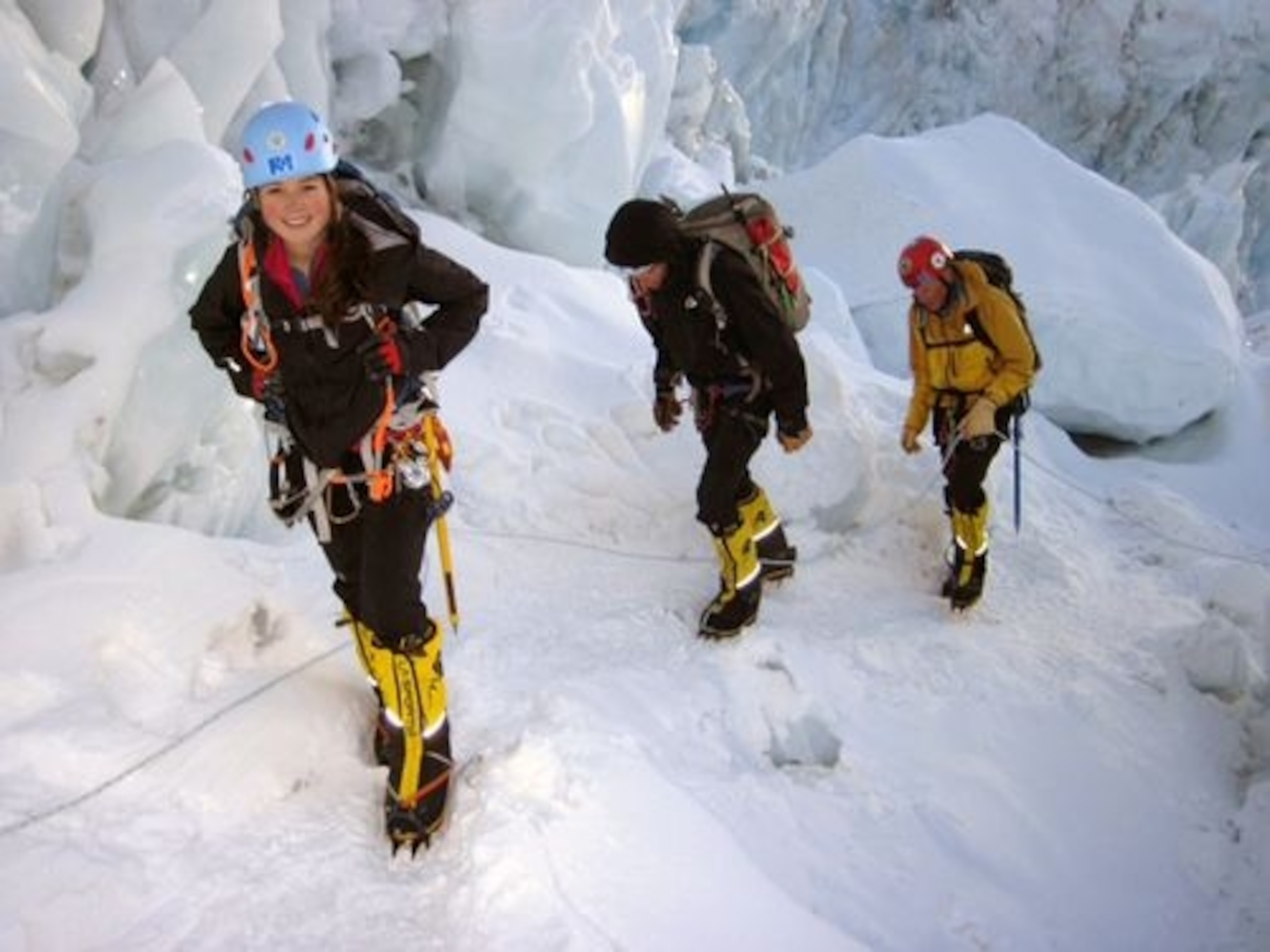 Sara-dave-hahn-everest-training-icefall