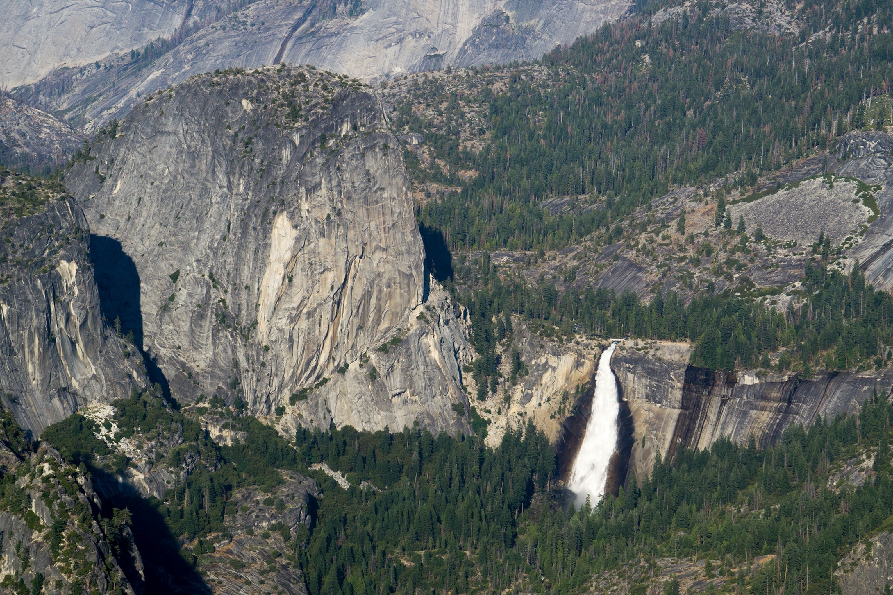yosemite falls and half dome rock in Yosemite national park