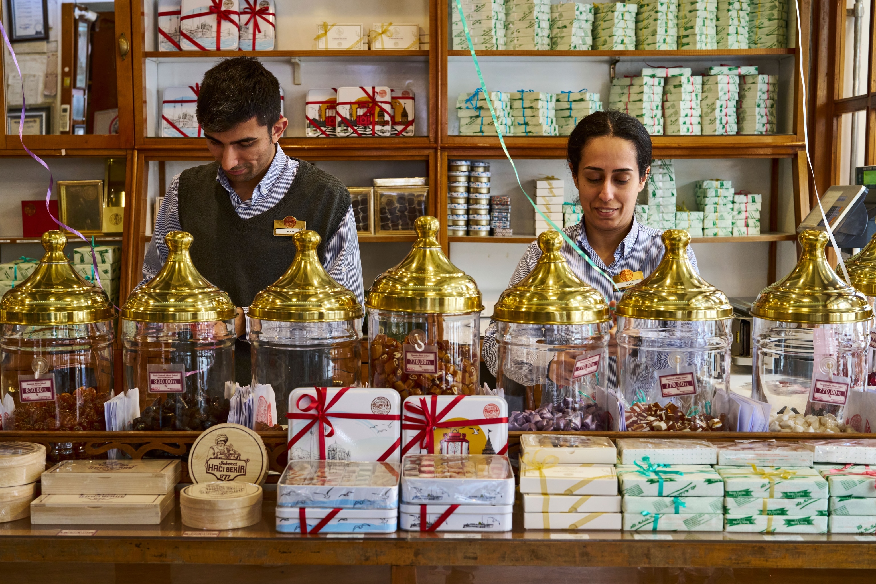 Inside of the Hacı Bekir store