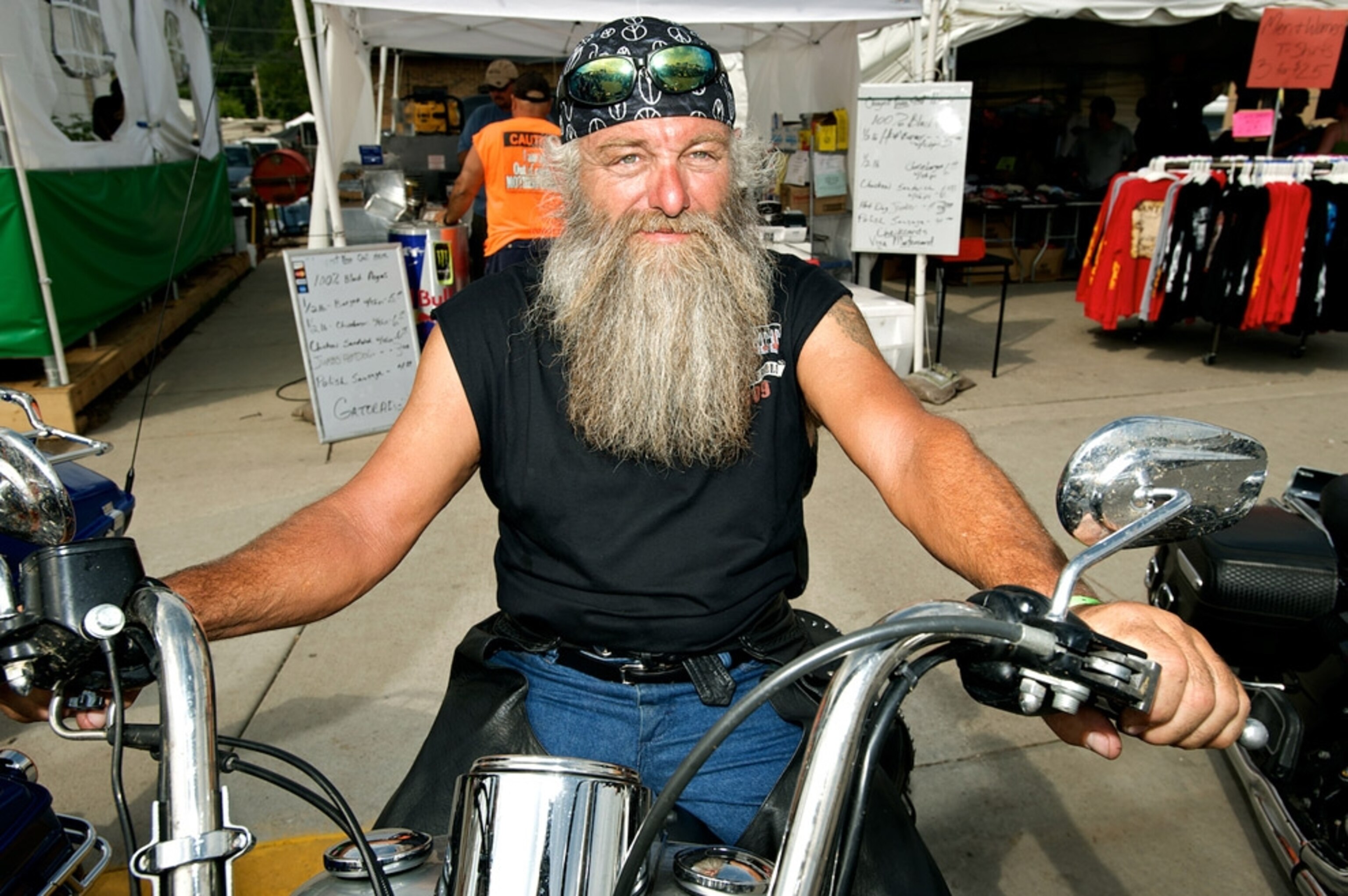 Bearded biker