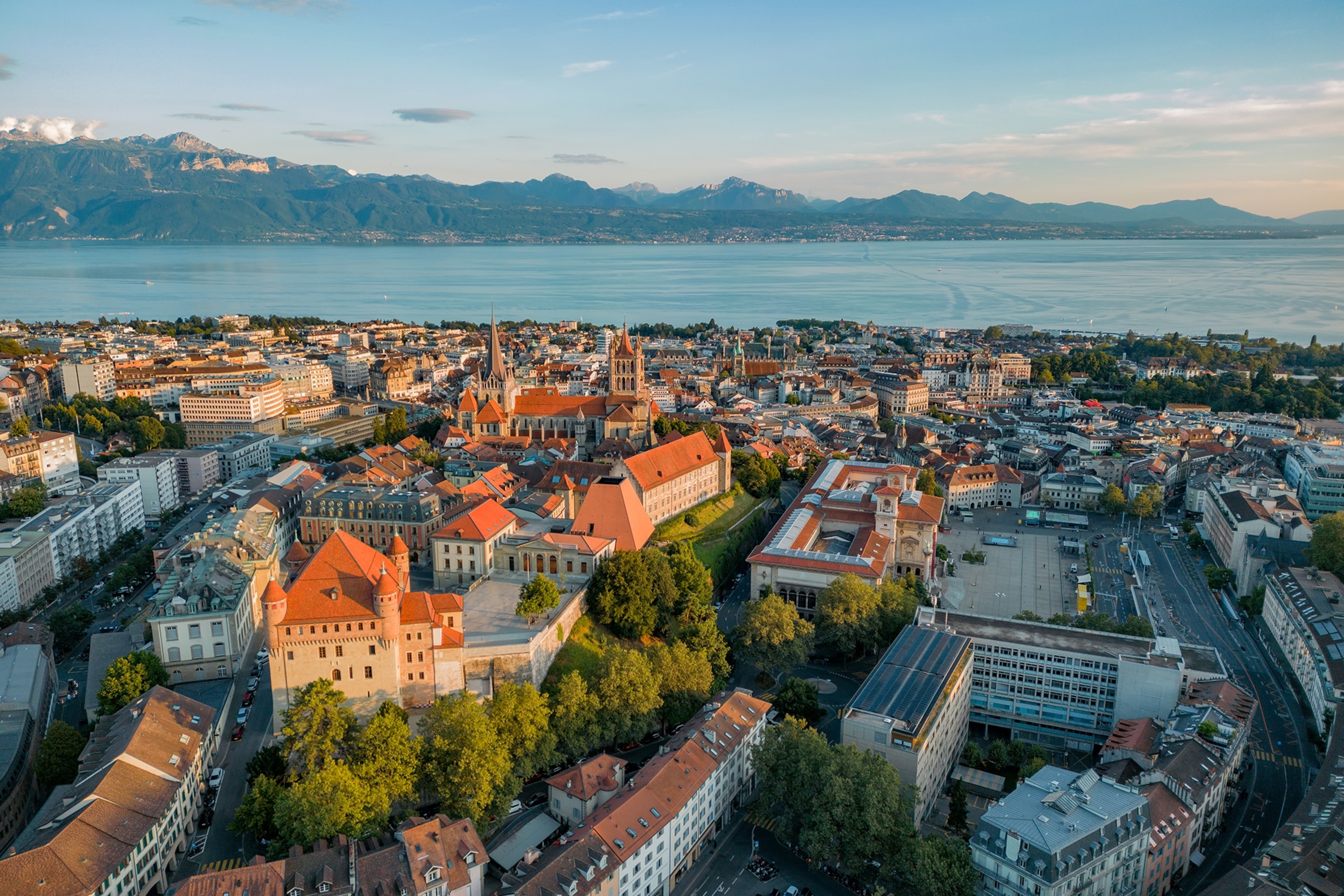 aerial view of Geneva