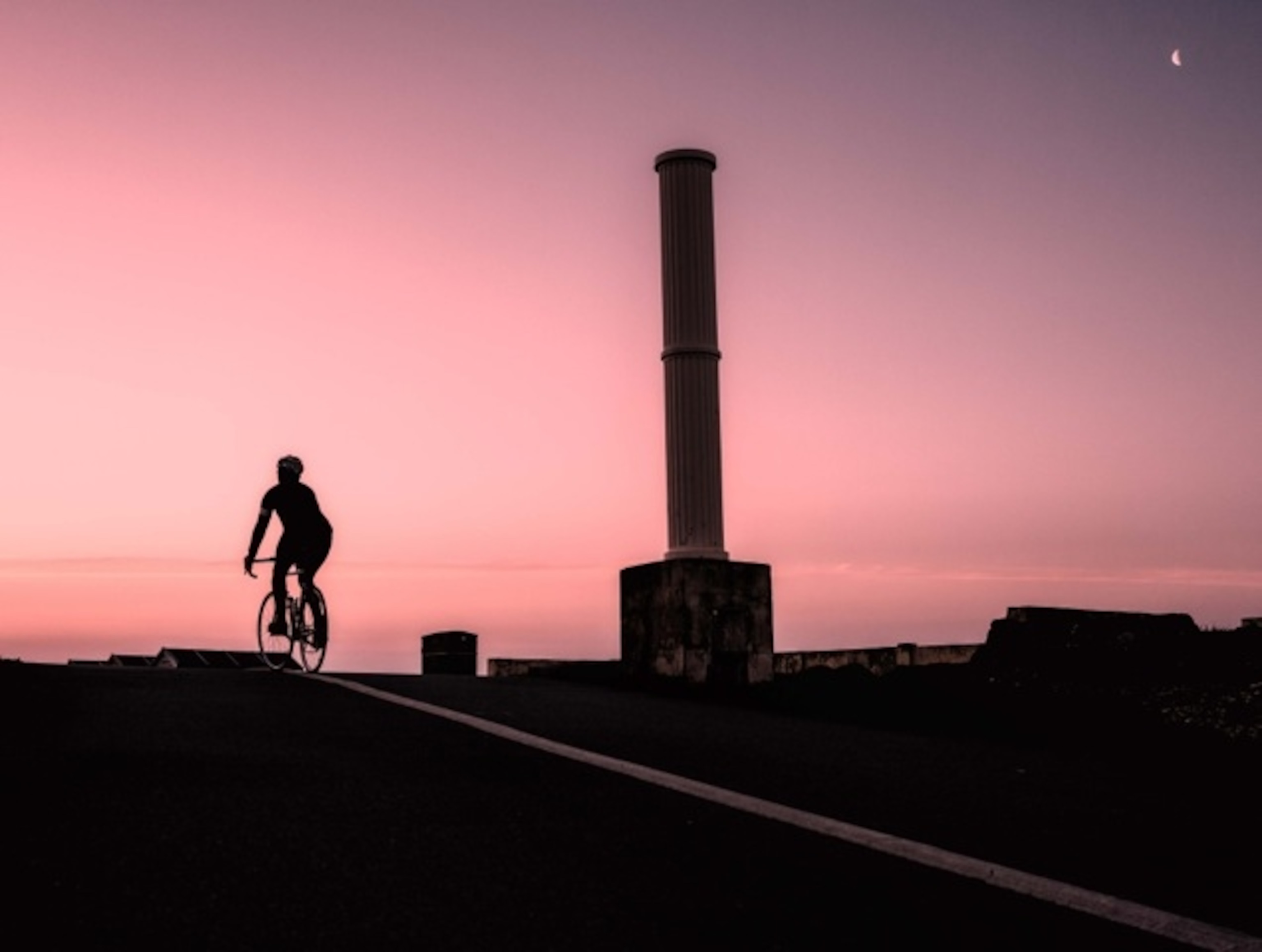 Roff Smith riding his bike in Hastings