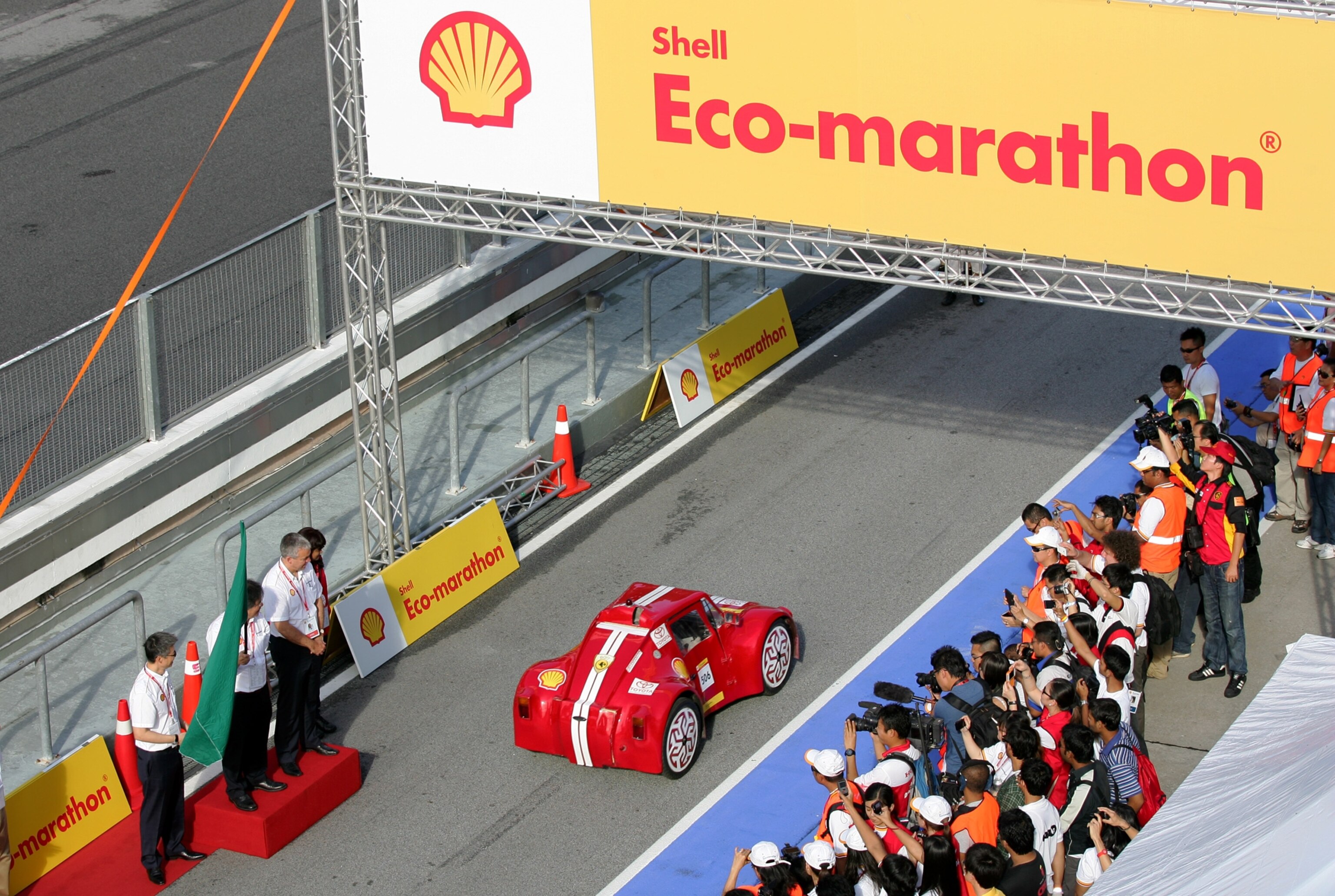 start of Shell Eco-marathon Asia, Kuala Lumpur, July 6