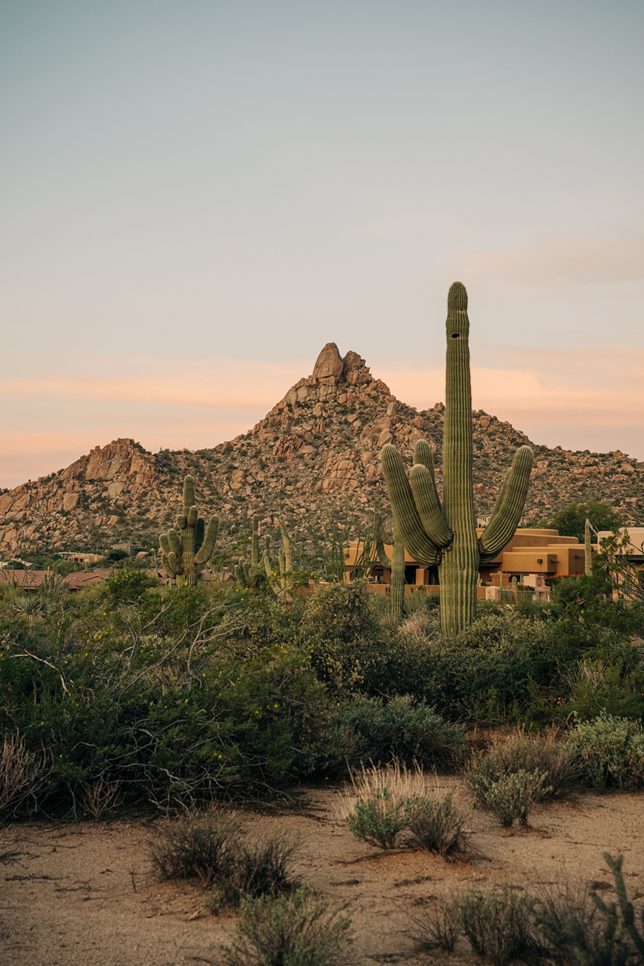 View of Pinnacle Peak and Pinnacle Peak Park