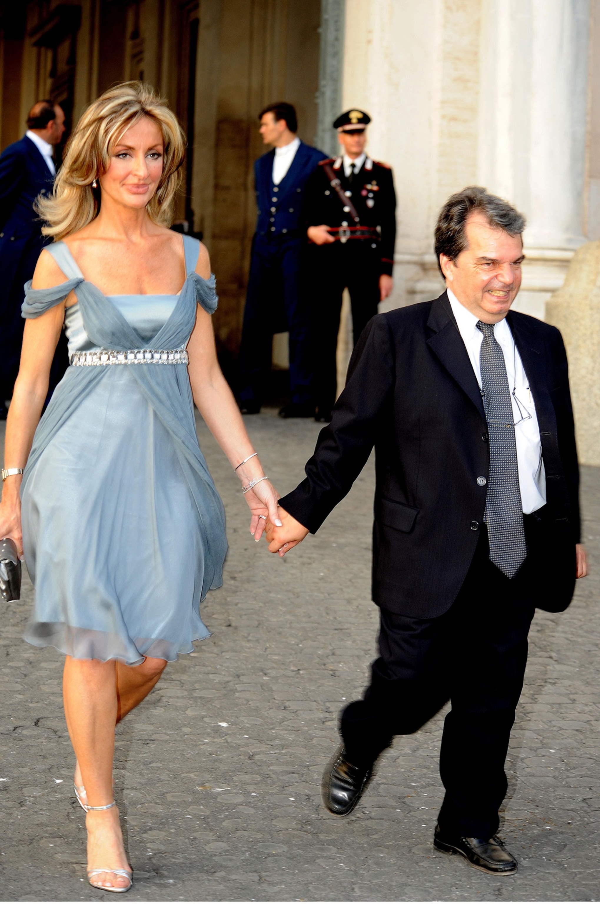 Italian politician Renato Brunetta and a friend