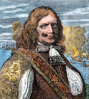 An illustrations show Captain Henry Morgan