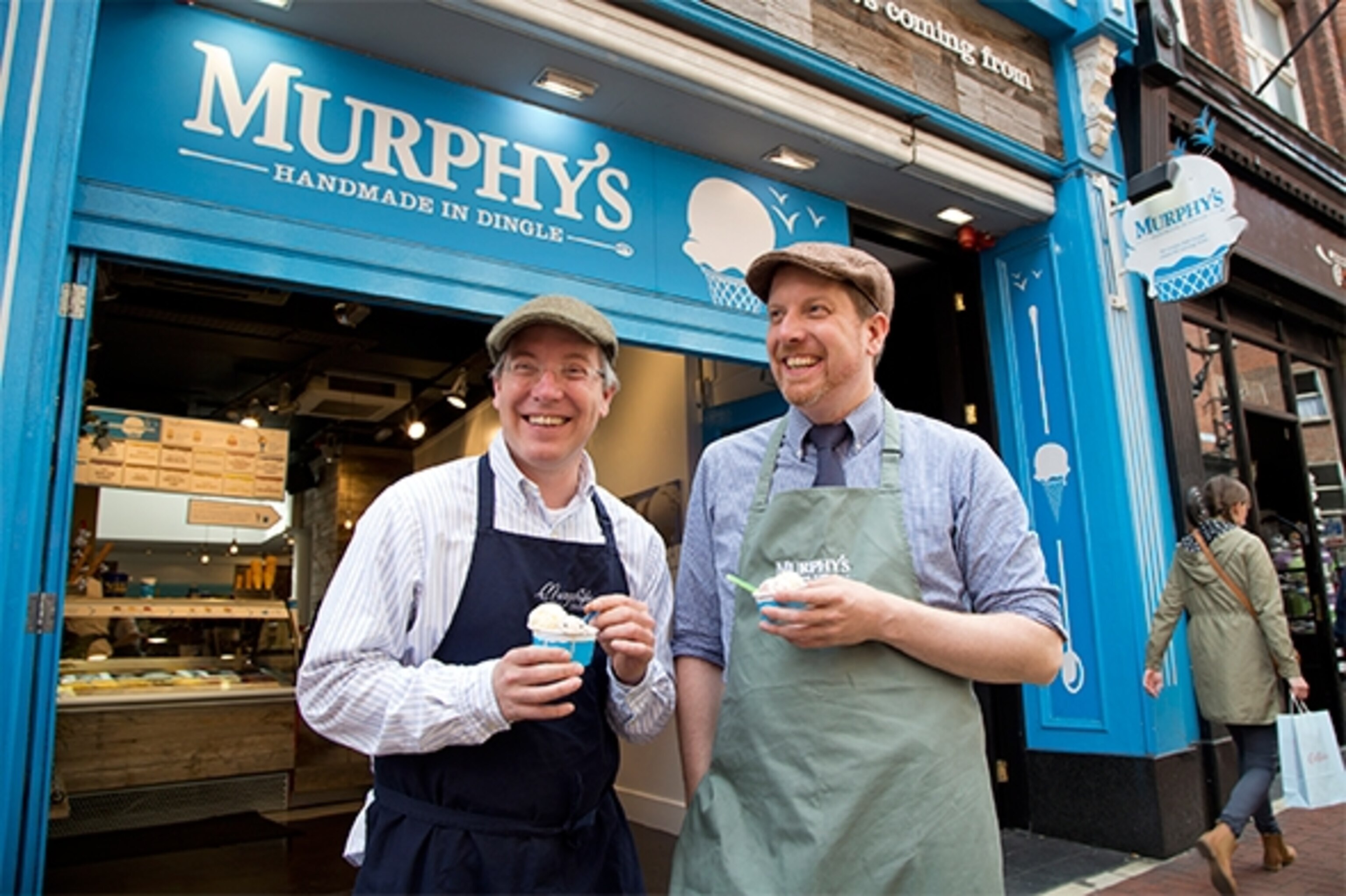 Brothers Kieran and Sean Murphy serve what is widely considered the best ice cream in Ireland, made from simple organic Irish ingredients, such as Irish Oats, sea salt, which they harvest themselves, and Irish coffee with whiskey. (Photograph by Catherine Karnow)