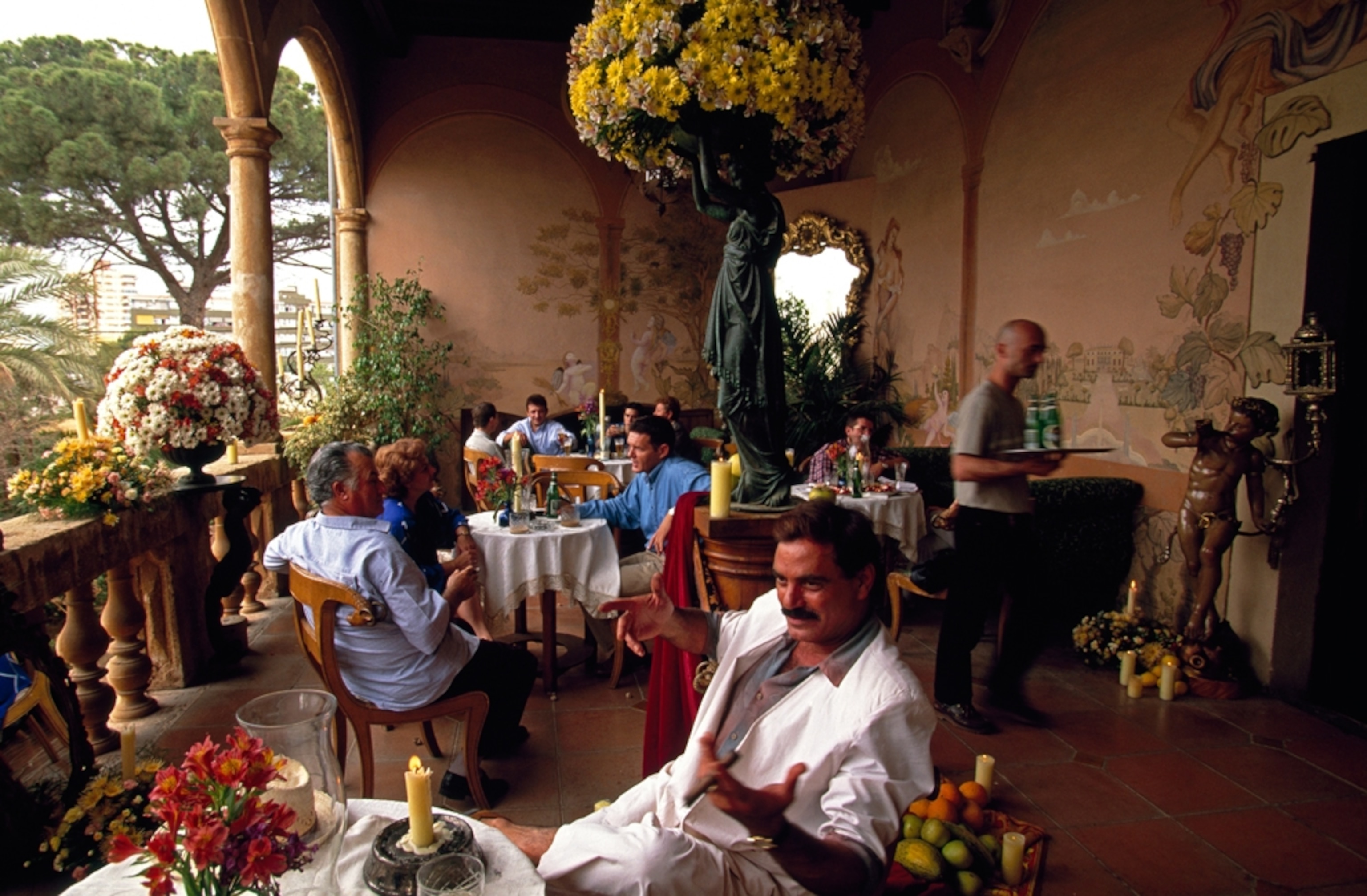 a man at Abacanto restaurant in Mallorca
