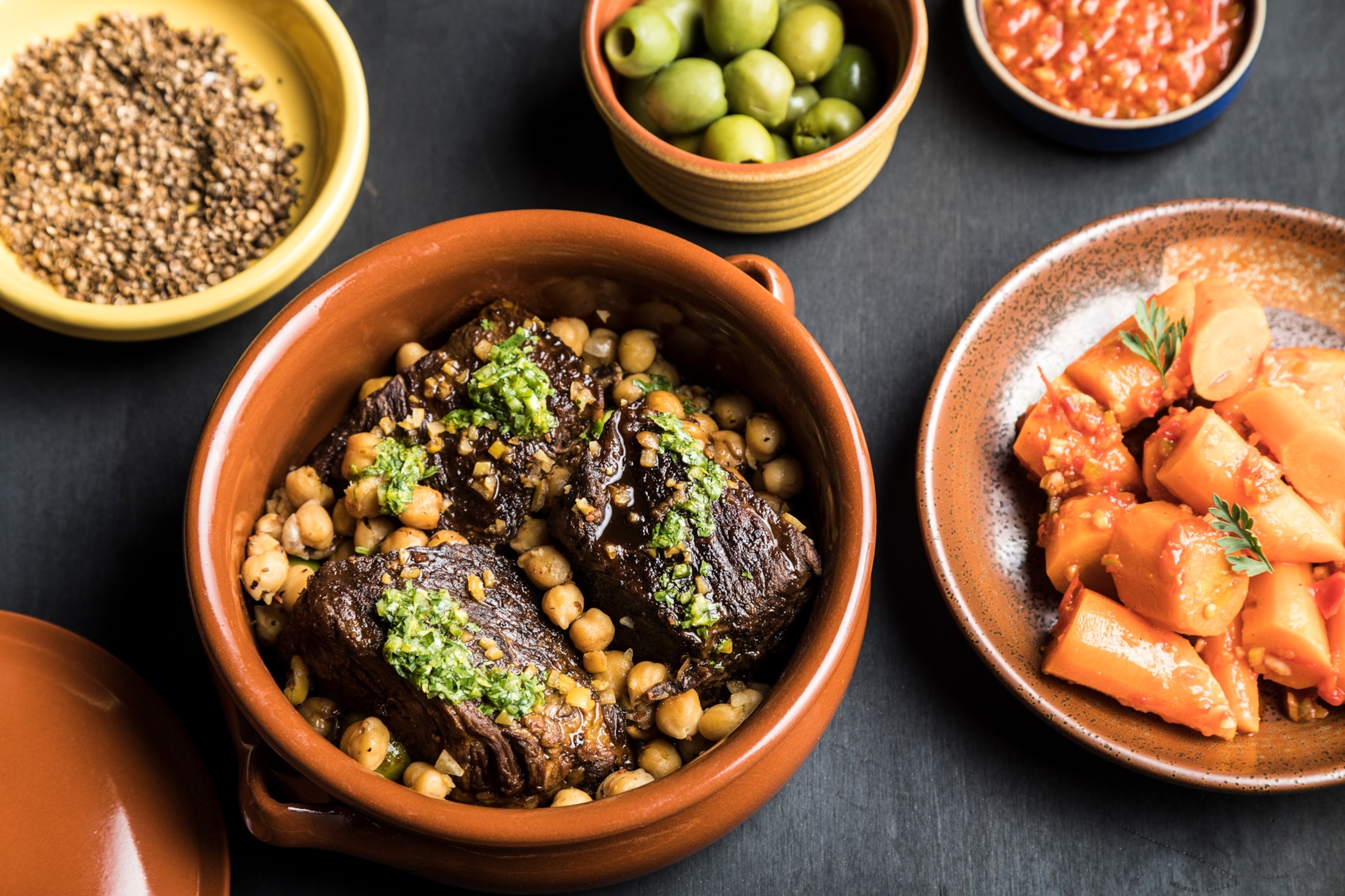 Ras el Hanout spice braised beef short ribs