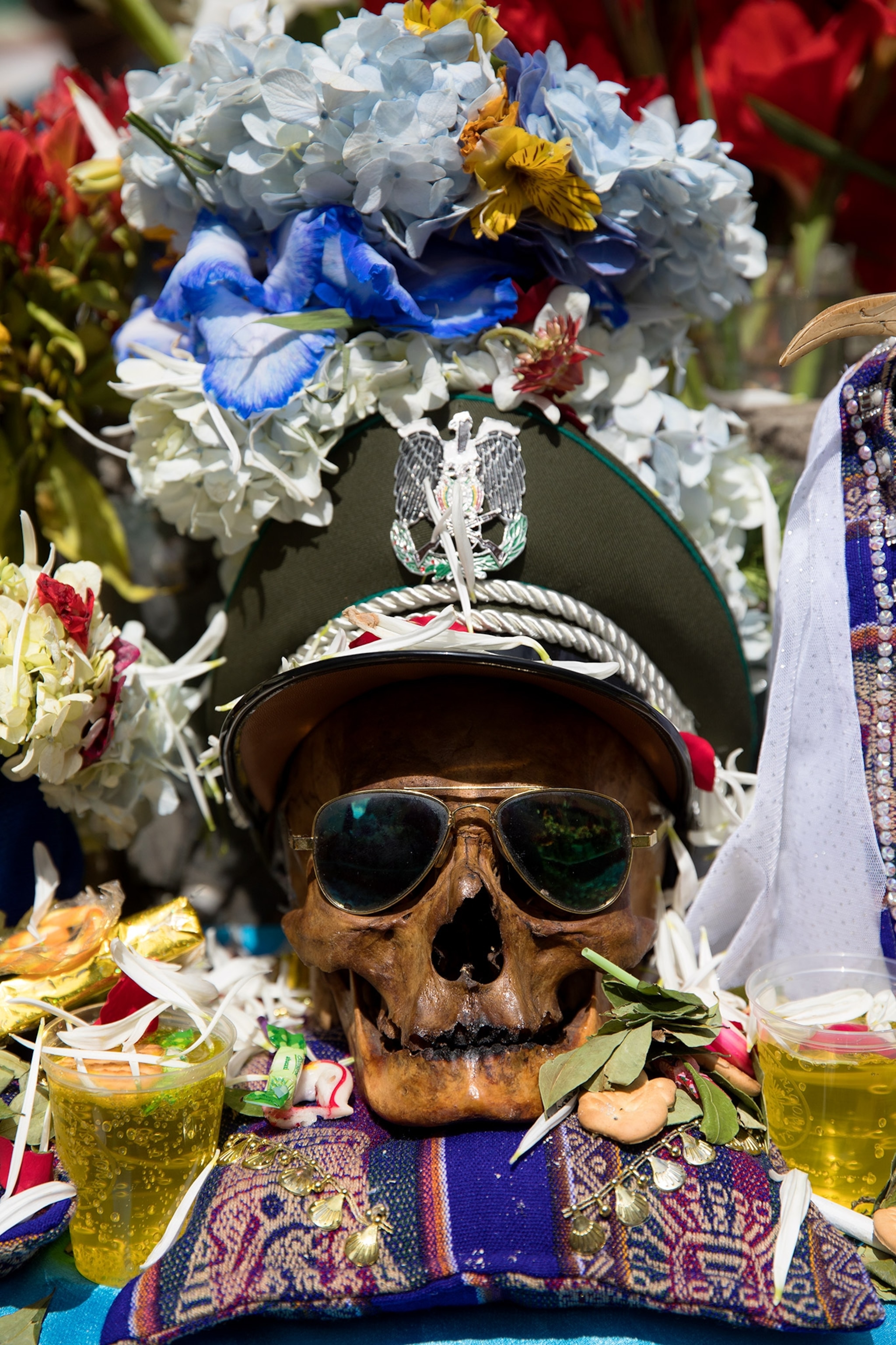 the Las Natitas skull festival in La Paz, Bolivia