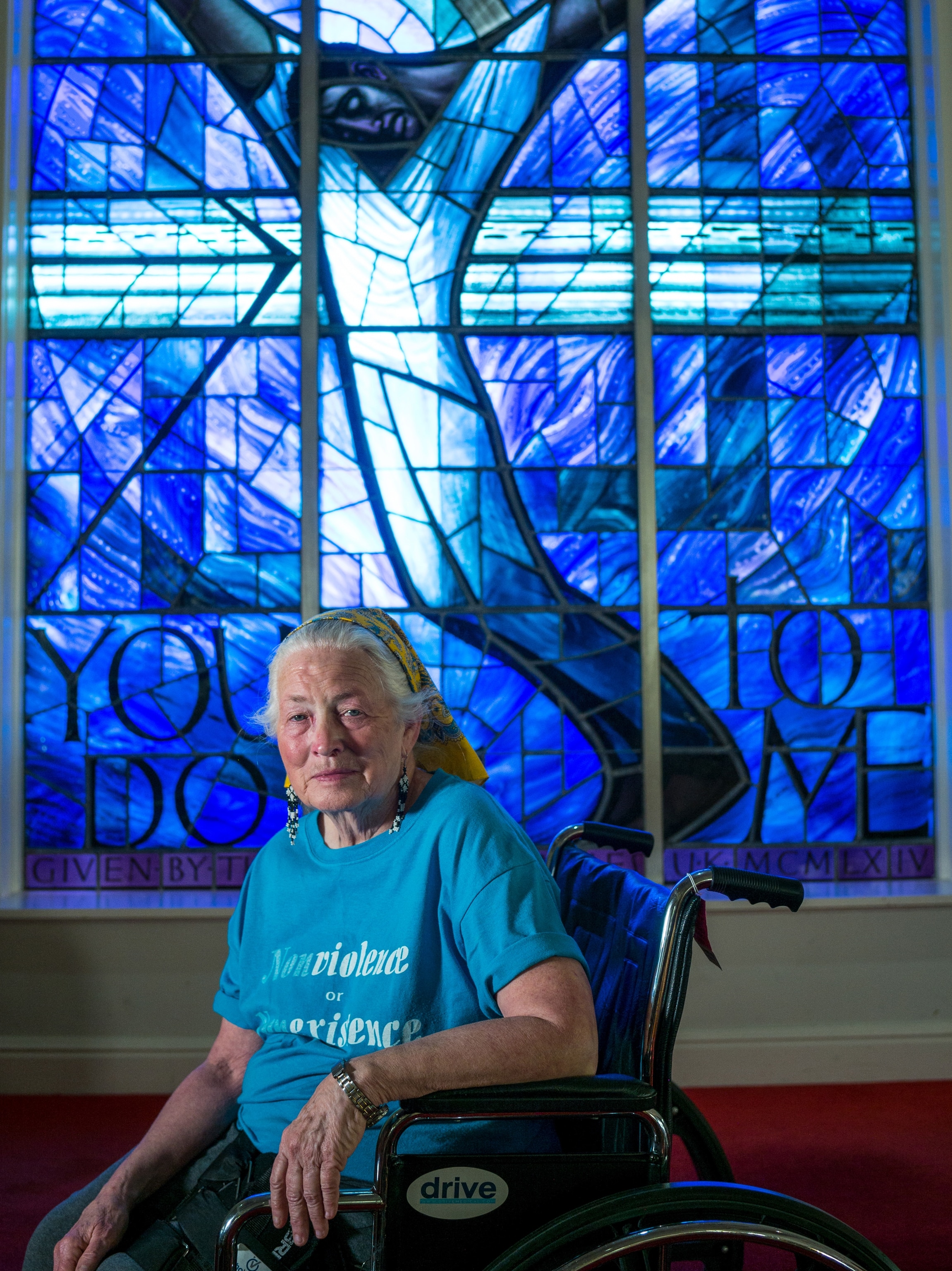 Joan Mulholland who donated the shards from 16th Street Baptist Church