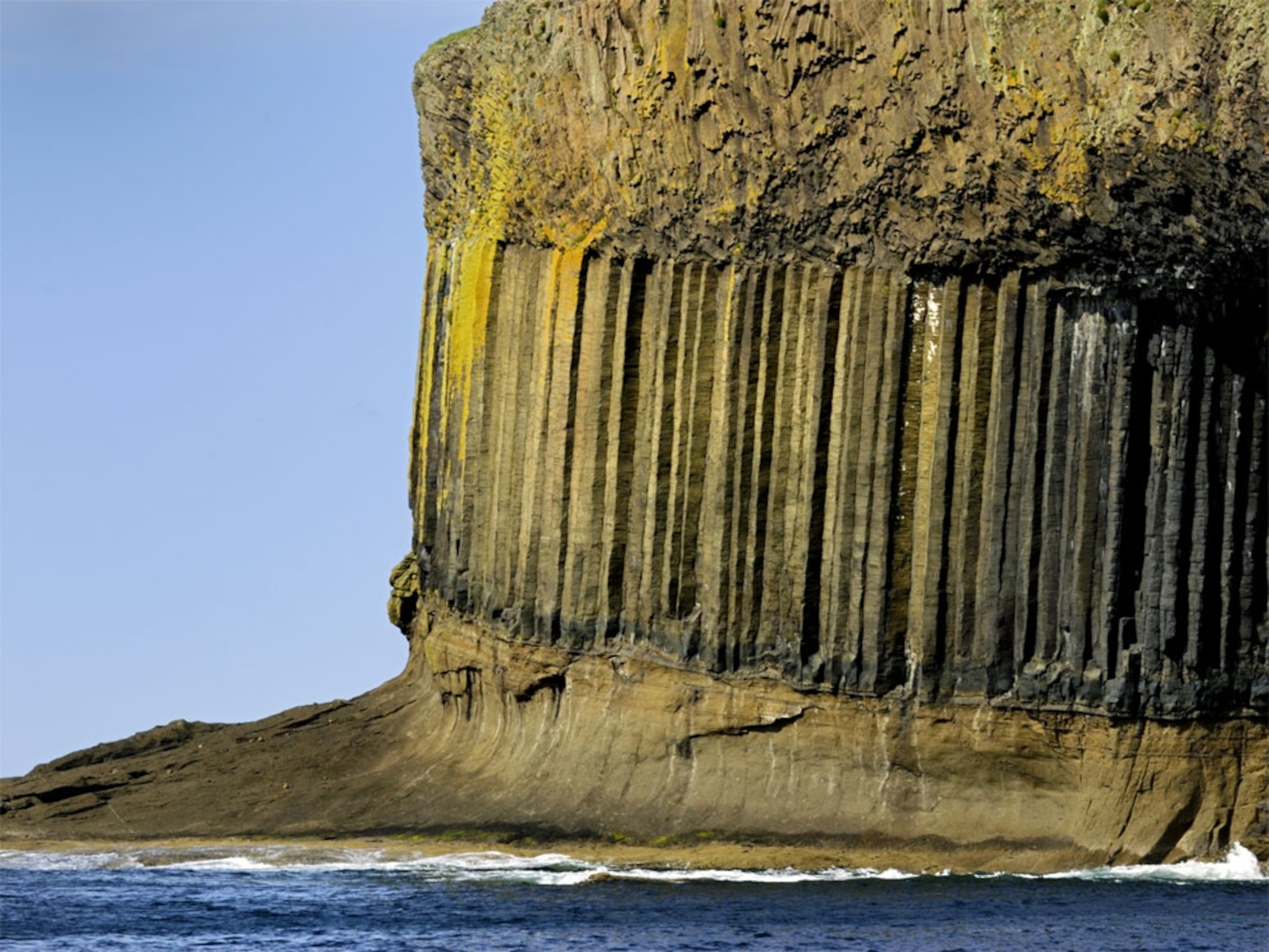 Basalt columns in Scotland