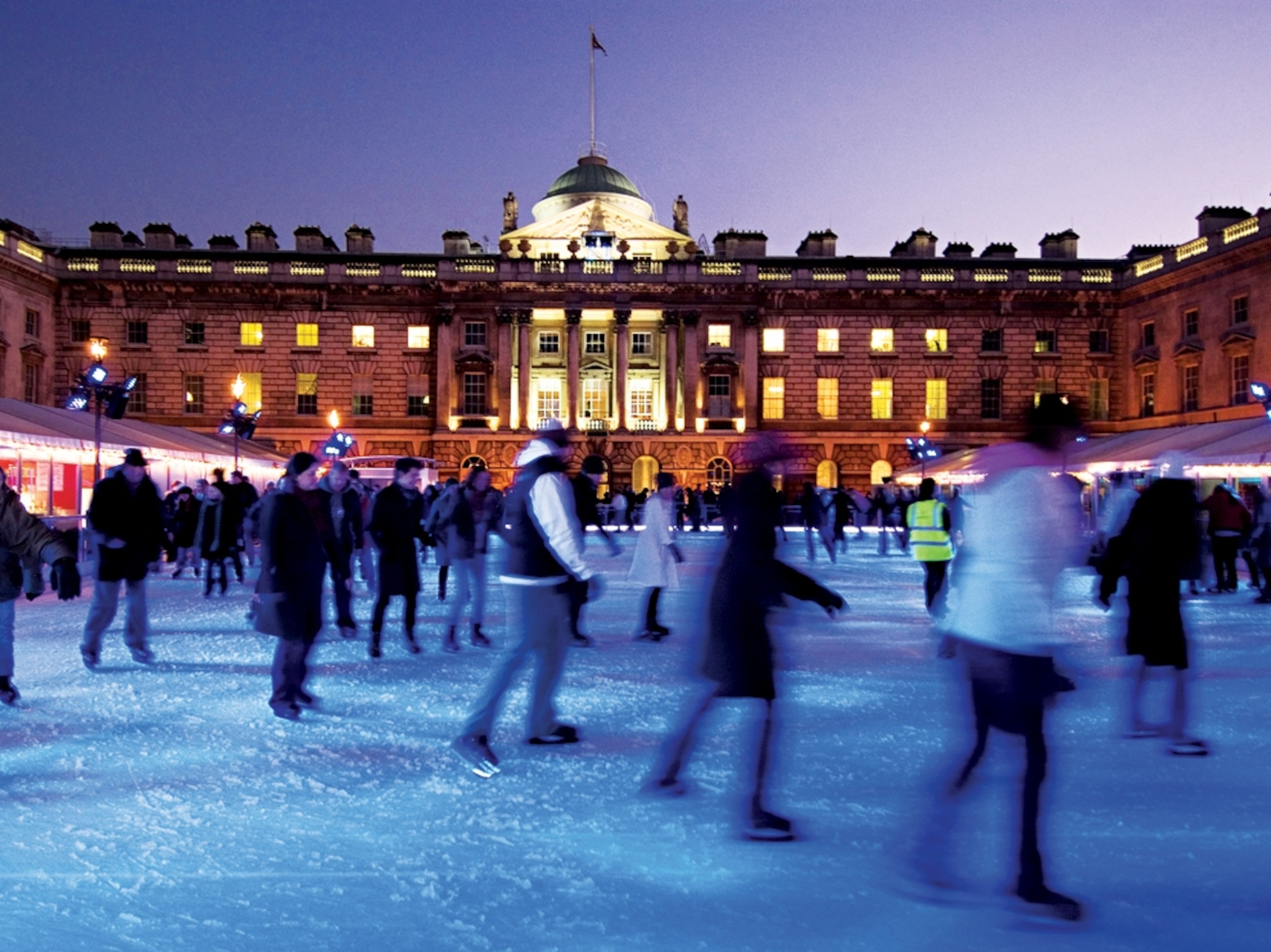 ice skating at Somerset House in London