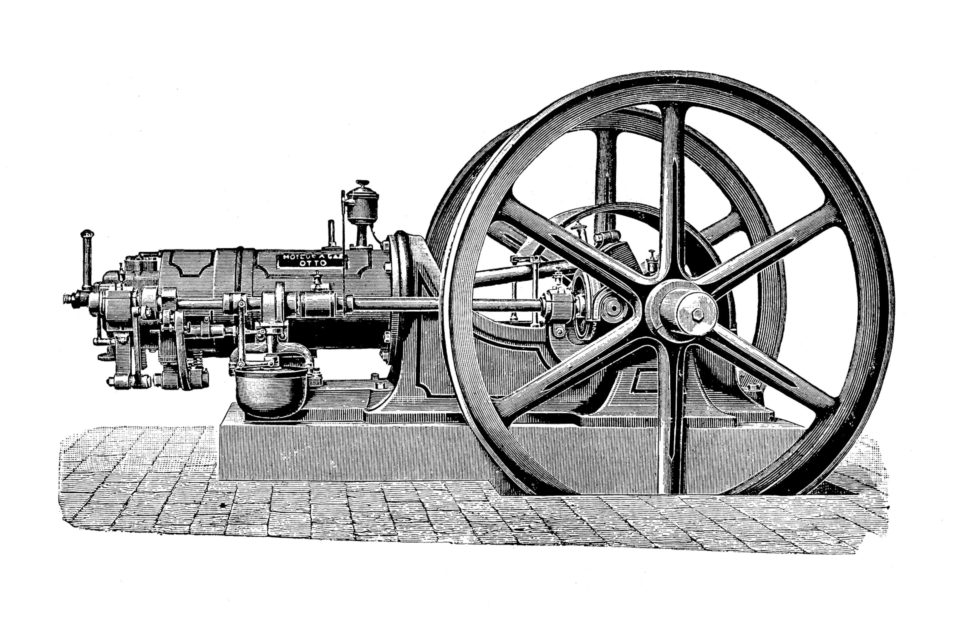 An Otto gas-burning engine