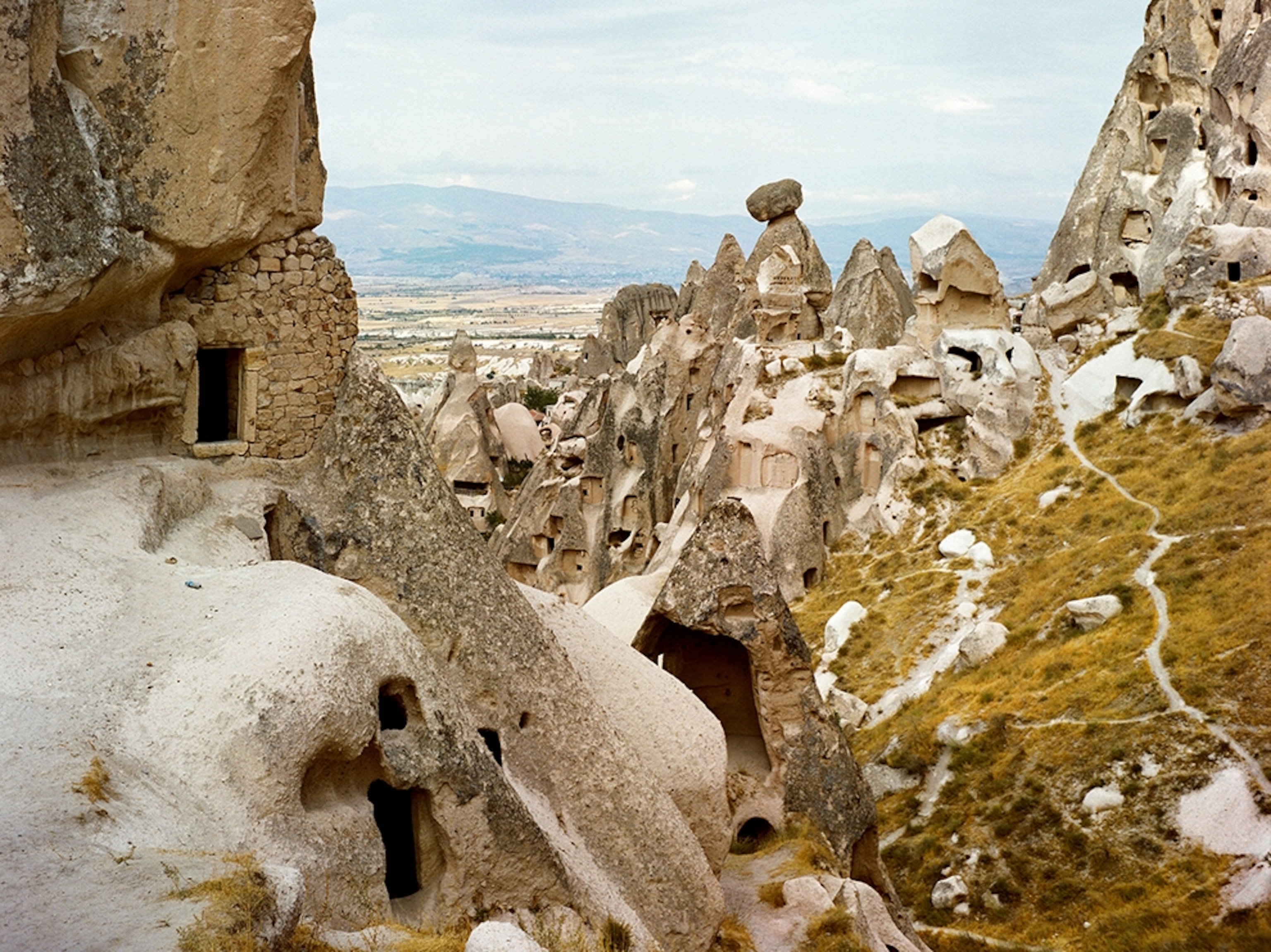 rock dwellings in Cappadocia, Turkey