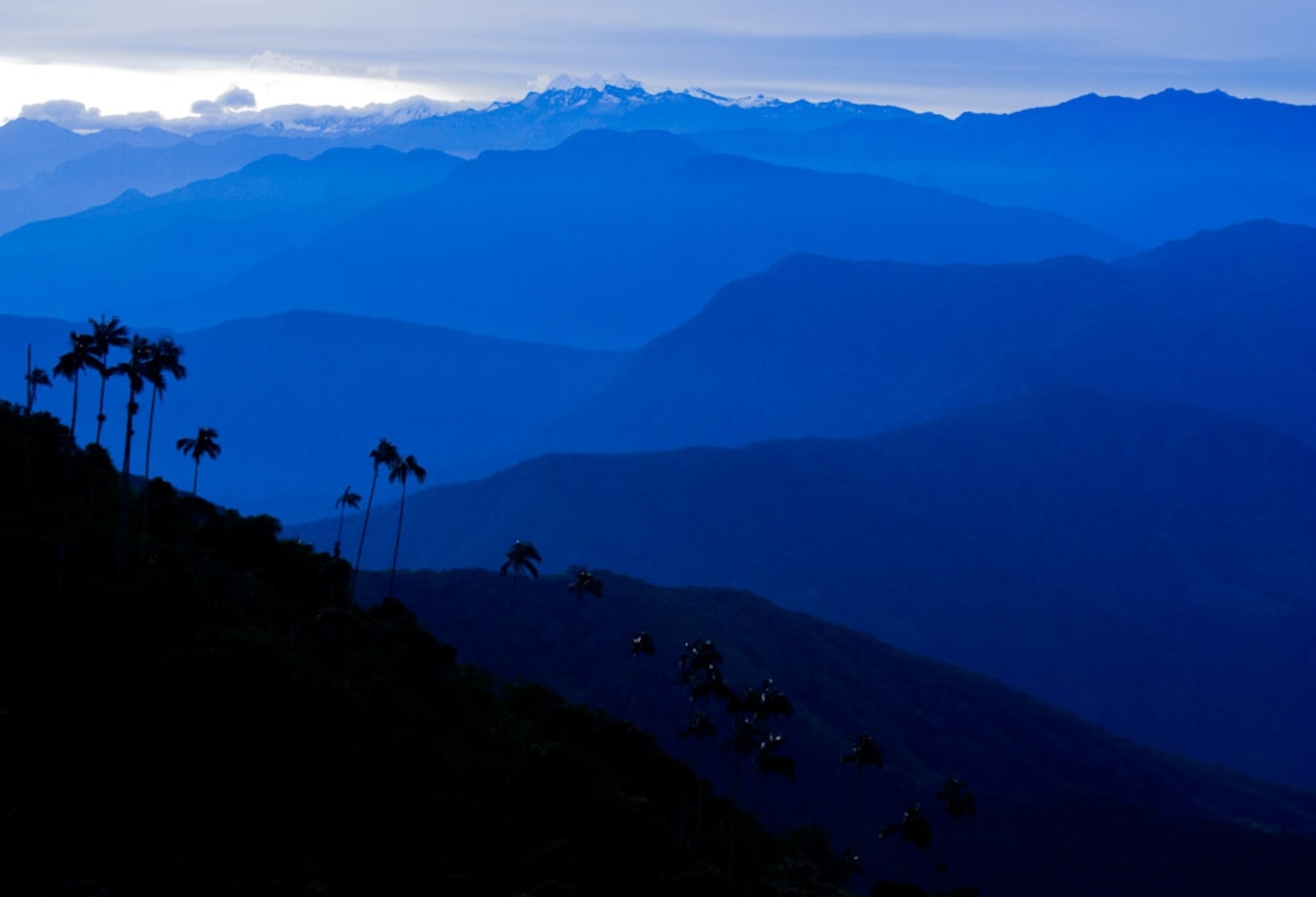 A view of the Sierra Nevada de Santa Marta mountains in the Caribbean
